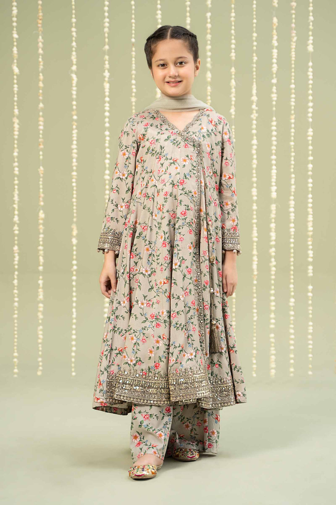 Maria B | 3 Piece Printed Linen Suit | MKD-W24-26 - by - Libasekhas UK - Registered Vendor of : Maria B - 100% Original Designer Dresss