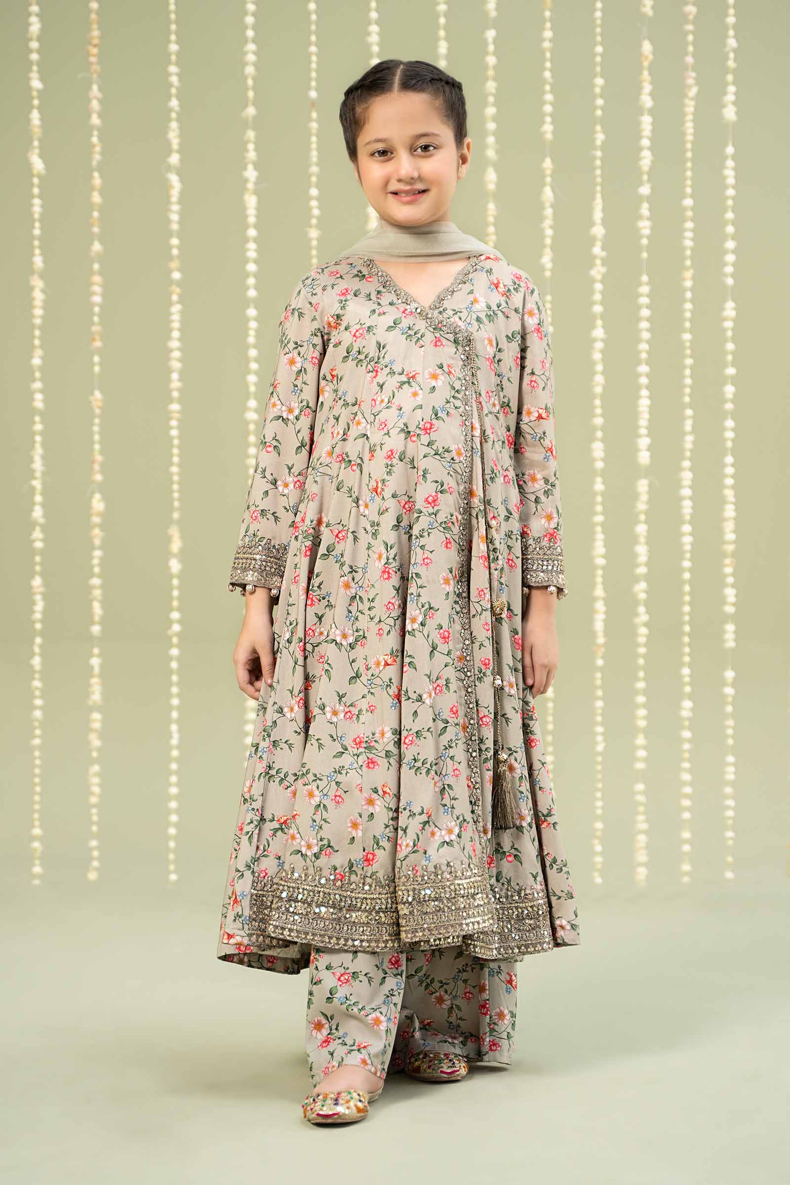 Maria B | 3 Piece Printed Linen Suit | MKD-W24-26 - by - Libasekhas UK - Registered Vendor of : Maria B - 100% Original Designer Dresss