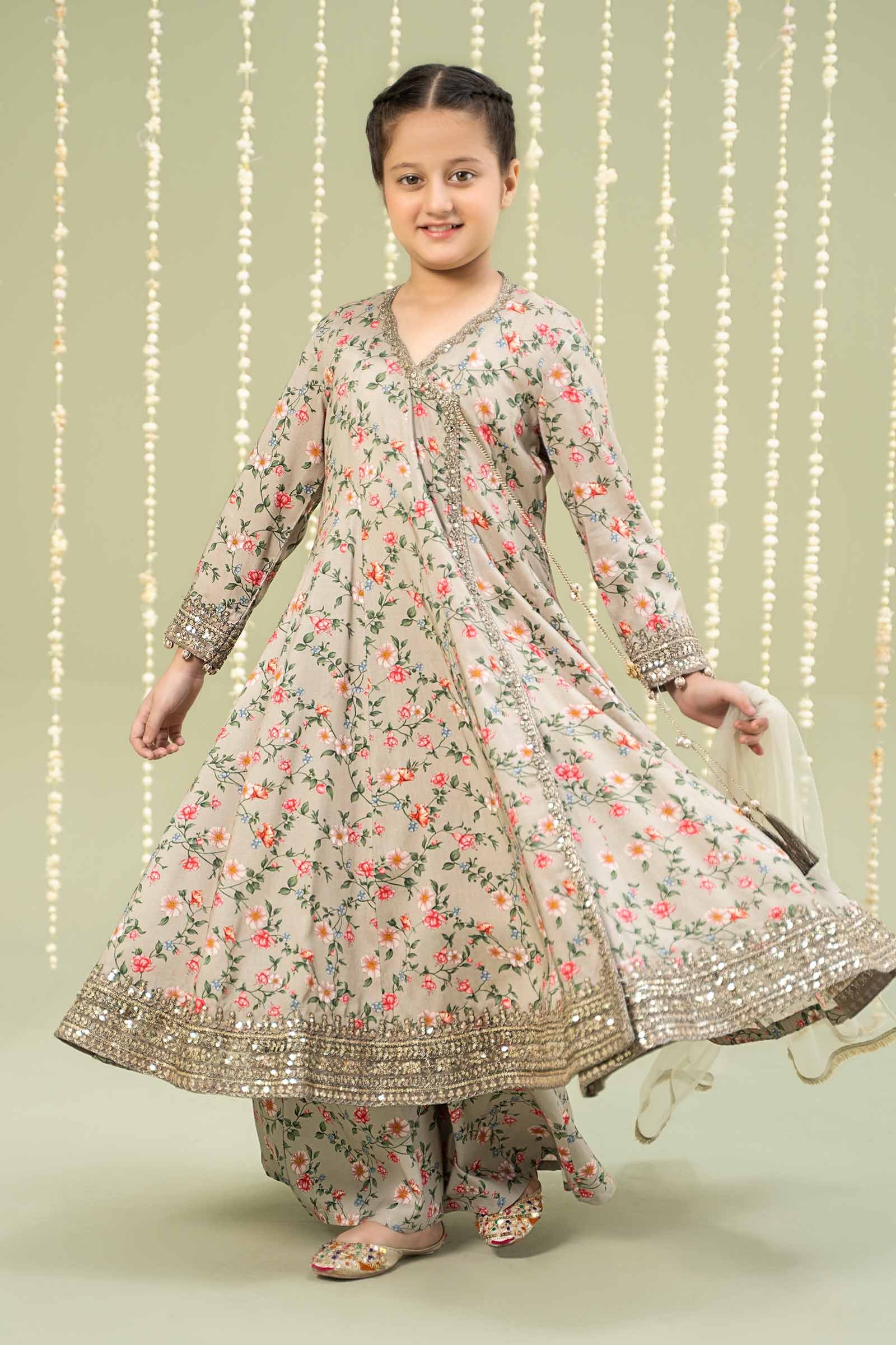 Maria B | 3 Piece Printed Linen Suit | MKD-W24-26 - by - Libasekhas UK - Registered Vendor of : Maria B - 100% Original Designer Dresss