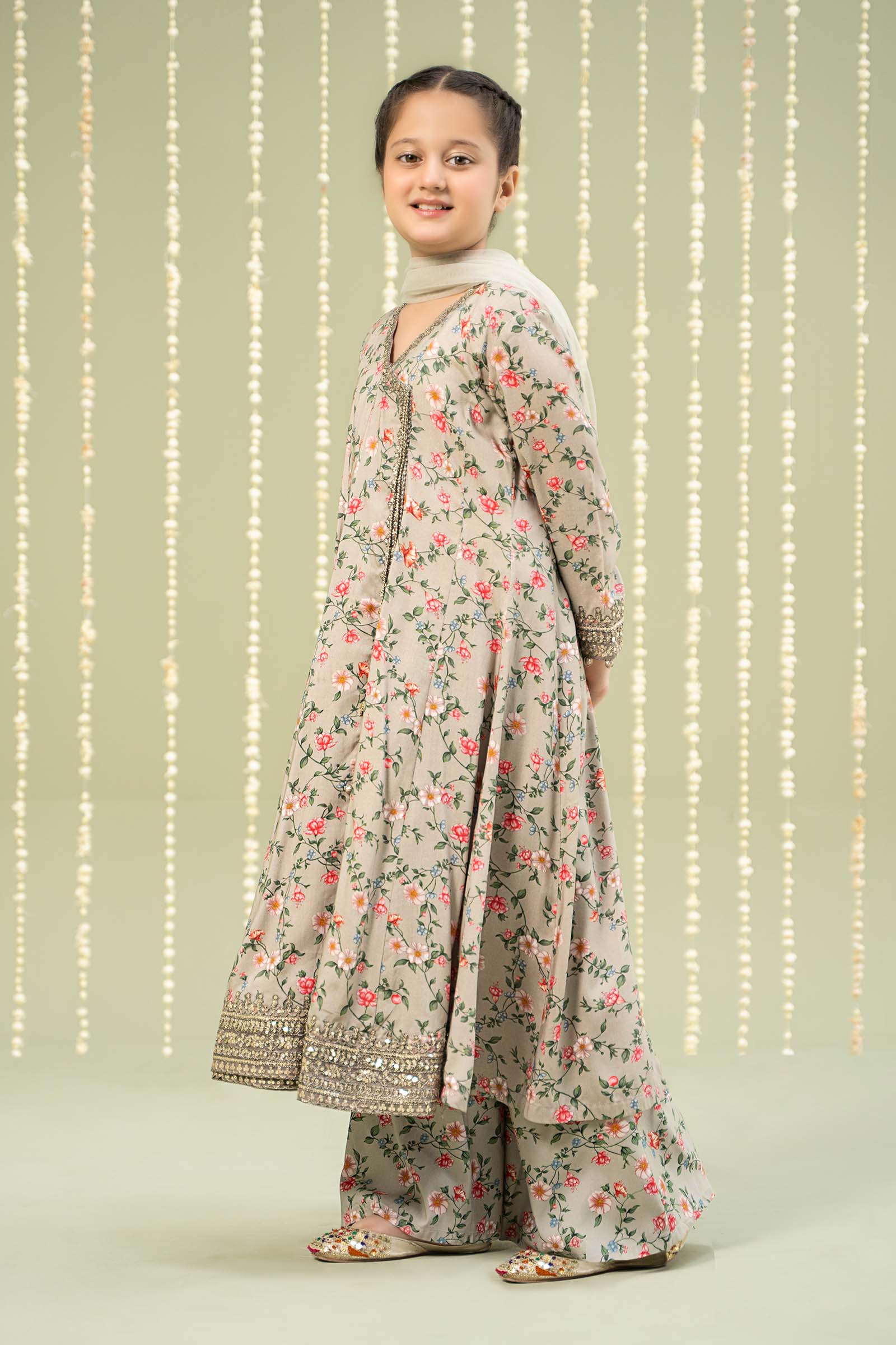Maria B | 3 Piece Printed Linen Suit | MKD-W24-26 - by - Libasekhas UK - Registered Vendor of : Maria B - 100% Original Designer Dresss