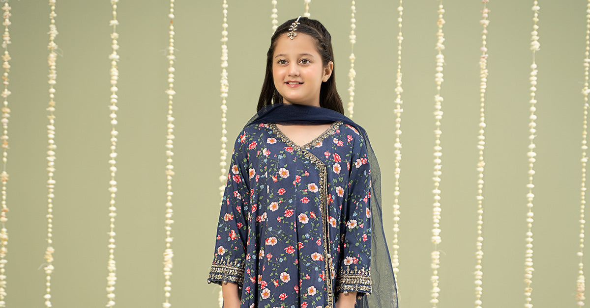 Maria B | 3 Piece Printed Linen Suit | MKD-W24-26 - by - Libasekhas UK - Registered Vendor of : Maria B - 100% Original Designer Dresss