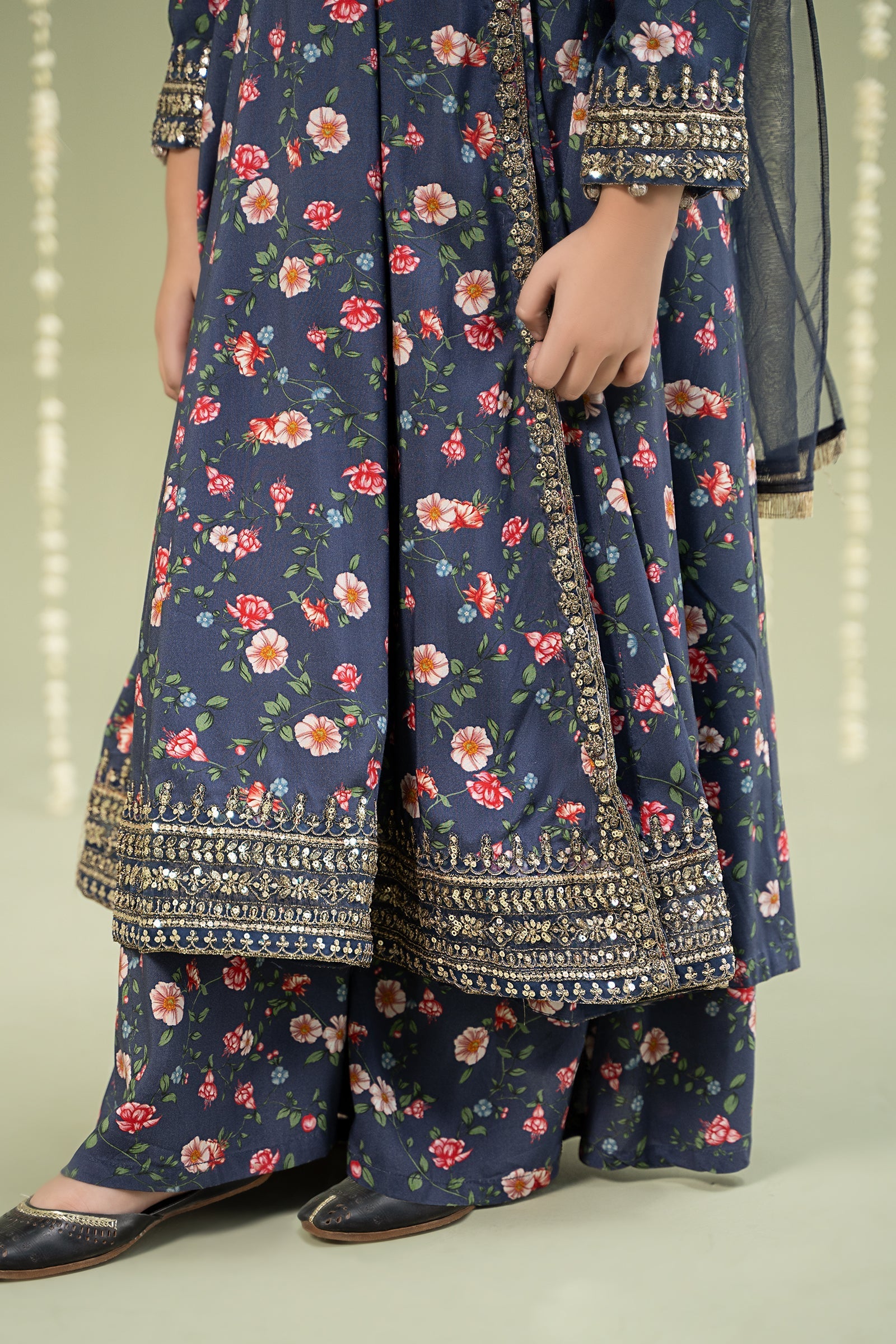 Maria B | 3 Piece Printed Linen Suit | MKD-W24-26 - by - Libasekhas UK - Registered Vendor of : Maria B - 100% Original Designer Dresss