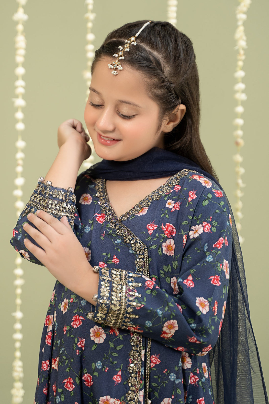Maria B | 3 Piece Printed Linen Suit | MKD-W24-26 - by - Libasekhas UK - Registered Vendor of : Maria B - 100% Original Designer Dresss