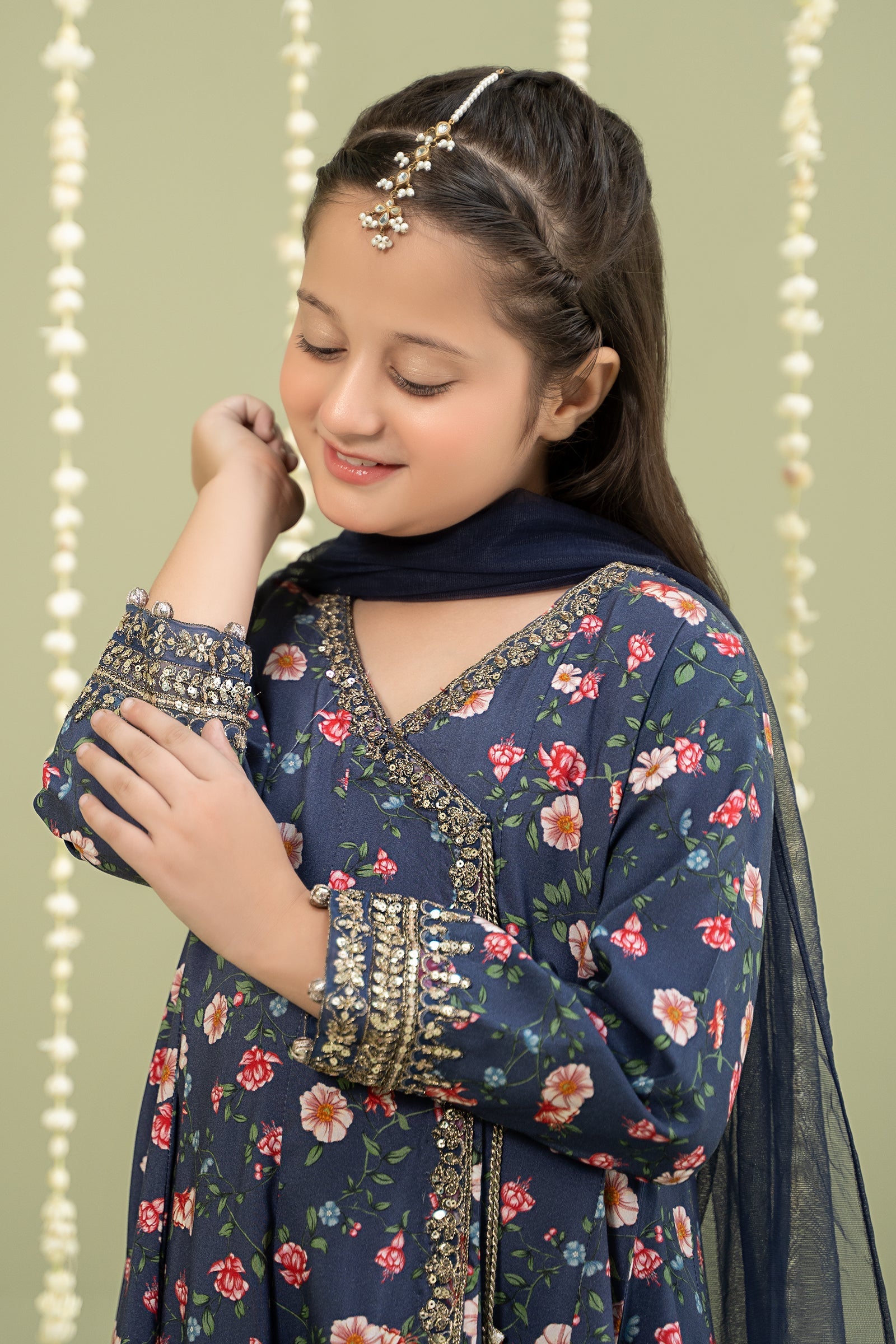 Maria B | 3 Piece Printed Linen Suit | MKD-W24-26 - by - Libasekhas UK - Registered Vendor of : Maria B - 100% Original Designer Dresss