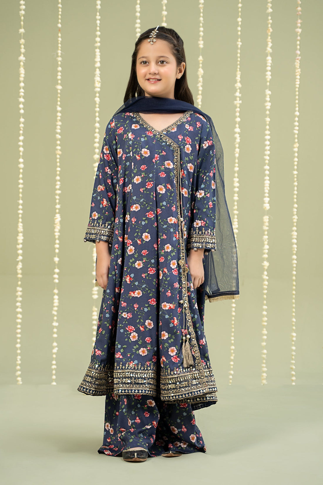 Maria B | 3 Piece Printed Linen Suit | MKD-W24-26 - by - Libasekhas UK - Registered Vendor of : Maria B - 100% Original Designer Dresss