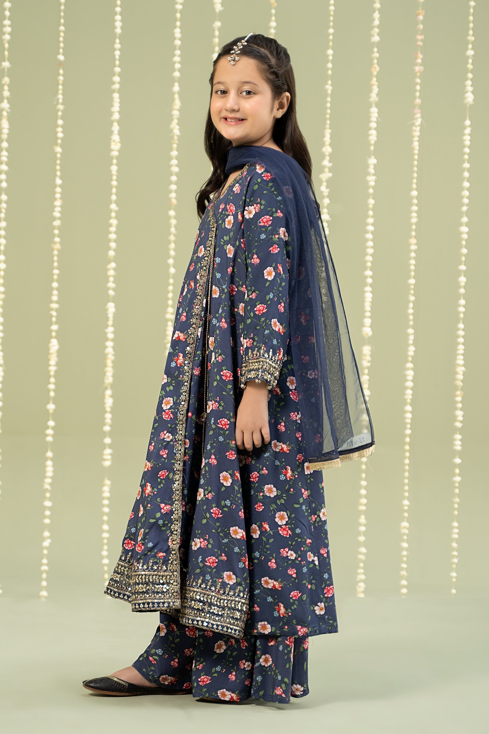 Maria B | 3 Piece Printed Linen Suit | MKD-W24-26 - by - Libasekhas UK - Registered Vendor of : Maria B - 100% Original Designer Dresss