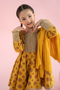 3 Piece Embroidered Linen Suit - Kids Clothing - available at Maria Faisal in UK and USA.