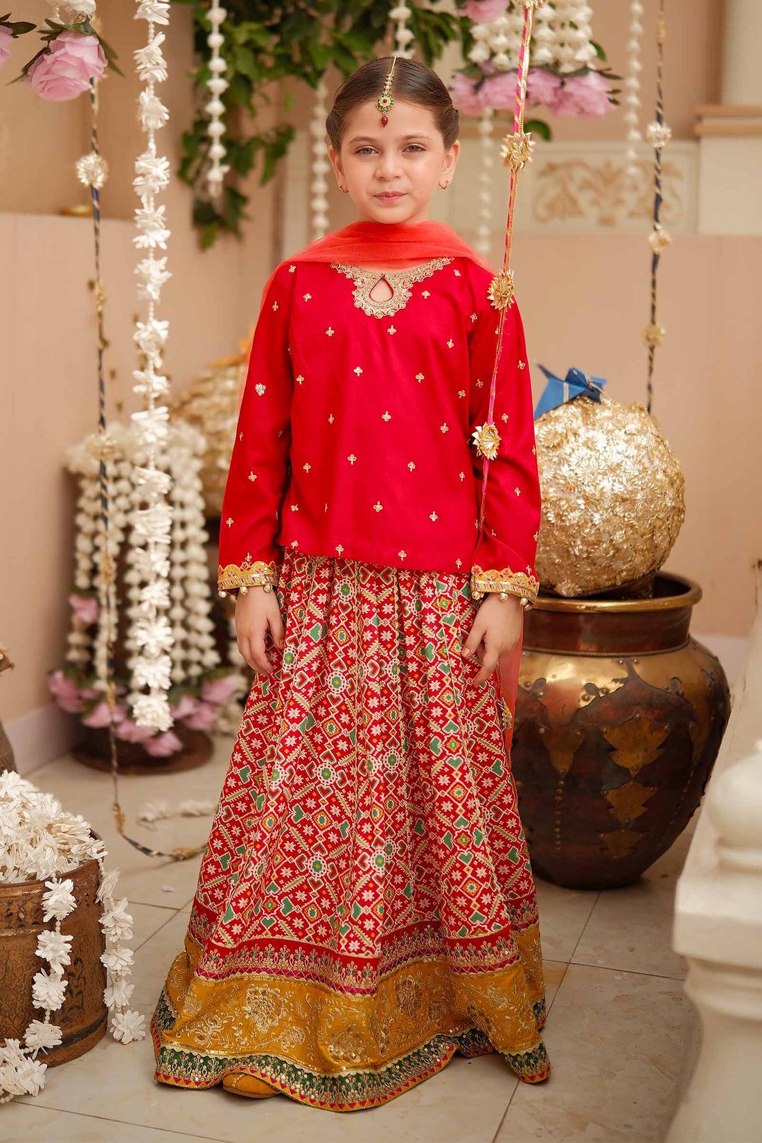 Maria B | 3 Piece Embroidered Linen Suit | MKD-W24-04 - by - Libasekhas UK - Registered Vendor of : Maria B - 100% Original Designer Dresss