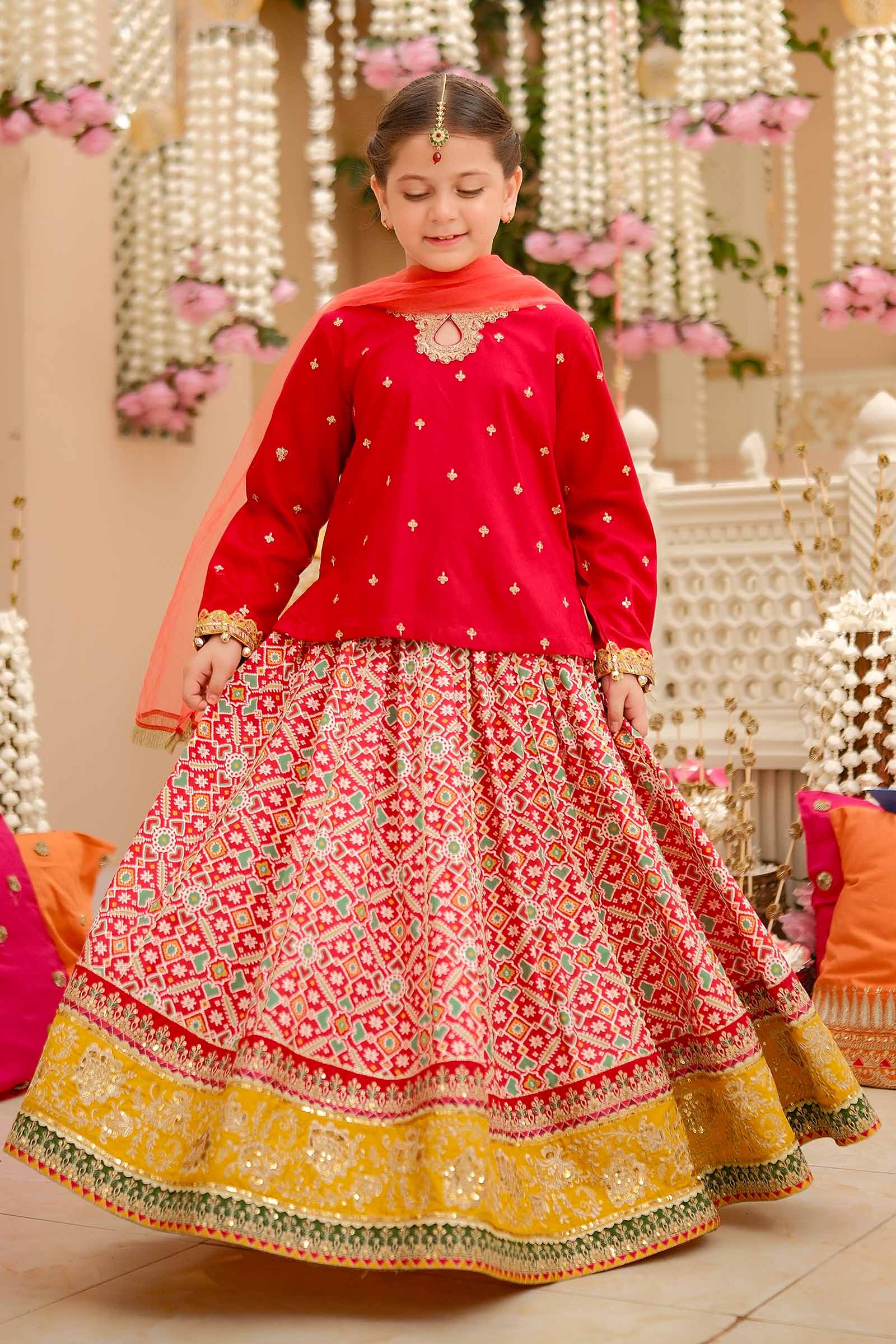 Maria B | 3 Piece Embroidered Linen Suit | MKD-W24-04 - by - Libasekhas UK - Registered Vendor of : Maria B - 100% Original Designer Dresss