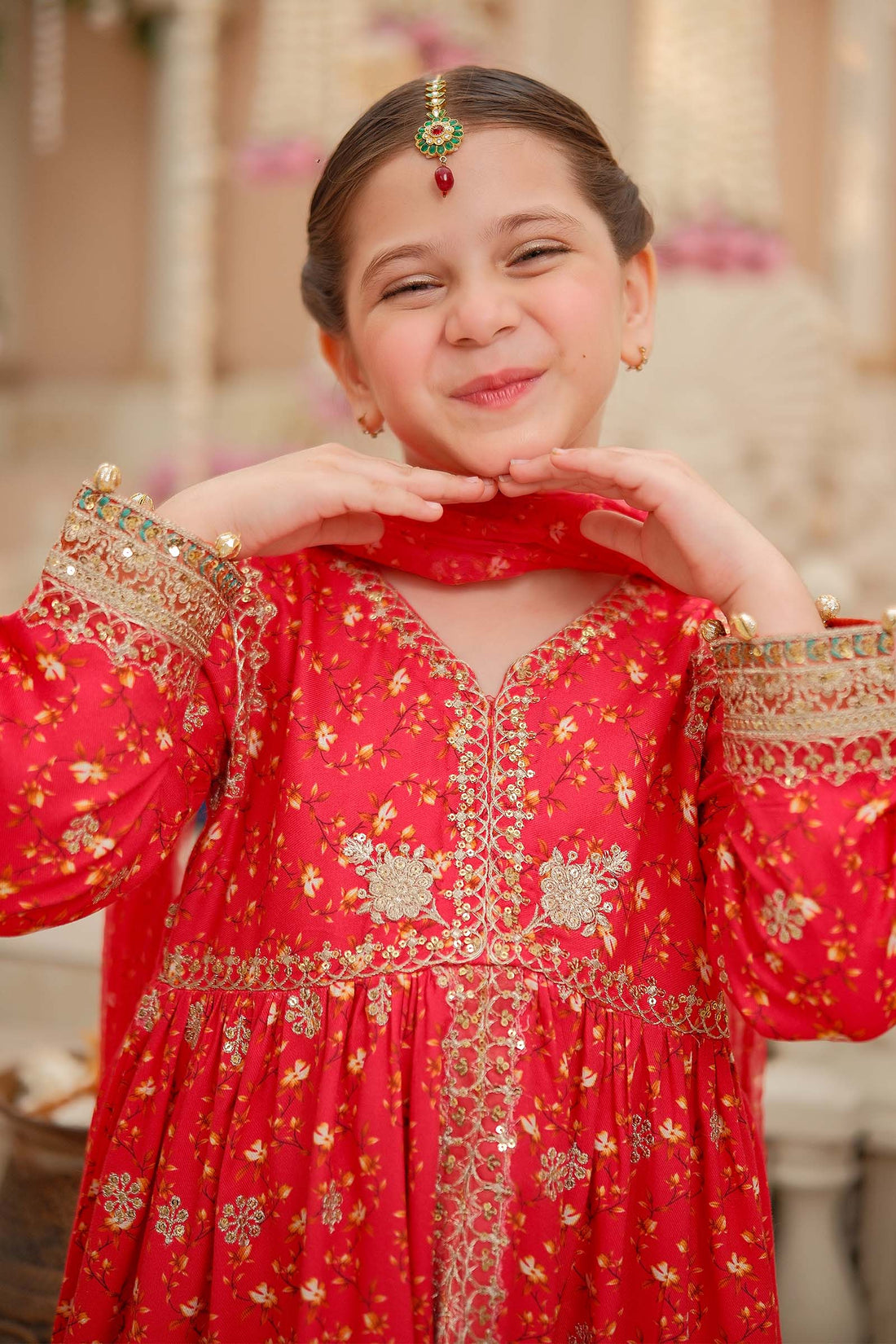 Maria B | 3 Piece Embroidered Marina Twill Suit | MKD-W24-12 - by - Libasekhas UK - Registered Vendor of : Maria B - 100% Original Designer Dresss