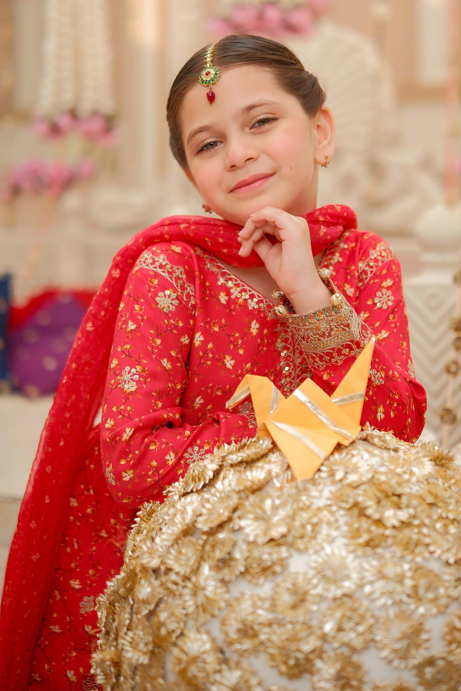 Maria B | 3 Piece Embroidered Marina Twill Suit | MKD-W24-12 - by - Libasekhas UK - Registered Vendor of : Maria B - 100% Original Designer Dresss