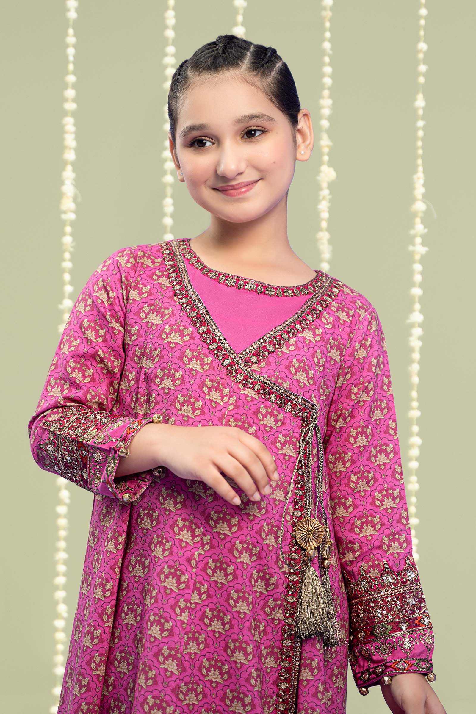 Maria B | 3 Piece Printed Linen Suit | MKD-W24-16 - by - Libasekhas UK - Registered Vendor of : Maria B - 100% Original Designer Dresss