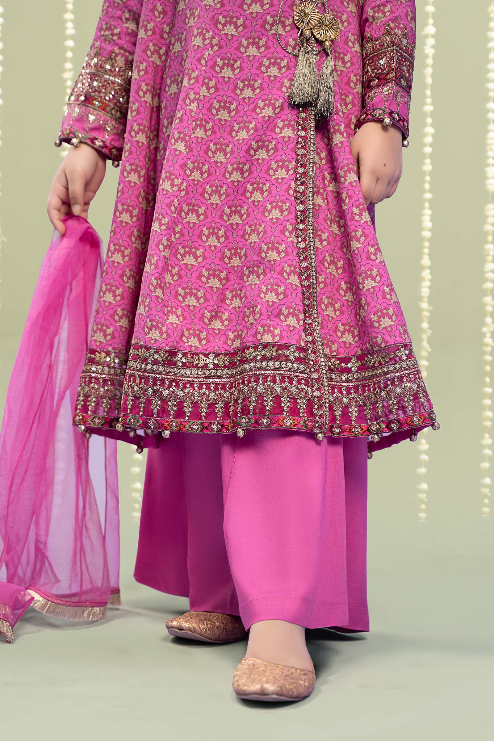 Maria B | 3 Piece Printed Linen Suit | MKD-W24-16 - by - Libasekhas UK - Registered Vendor of : Maria B - 100% Original Designer Dresss