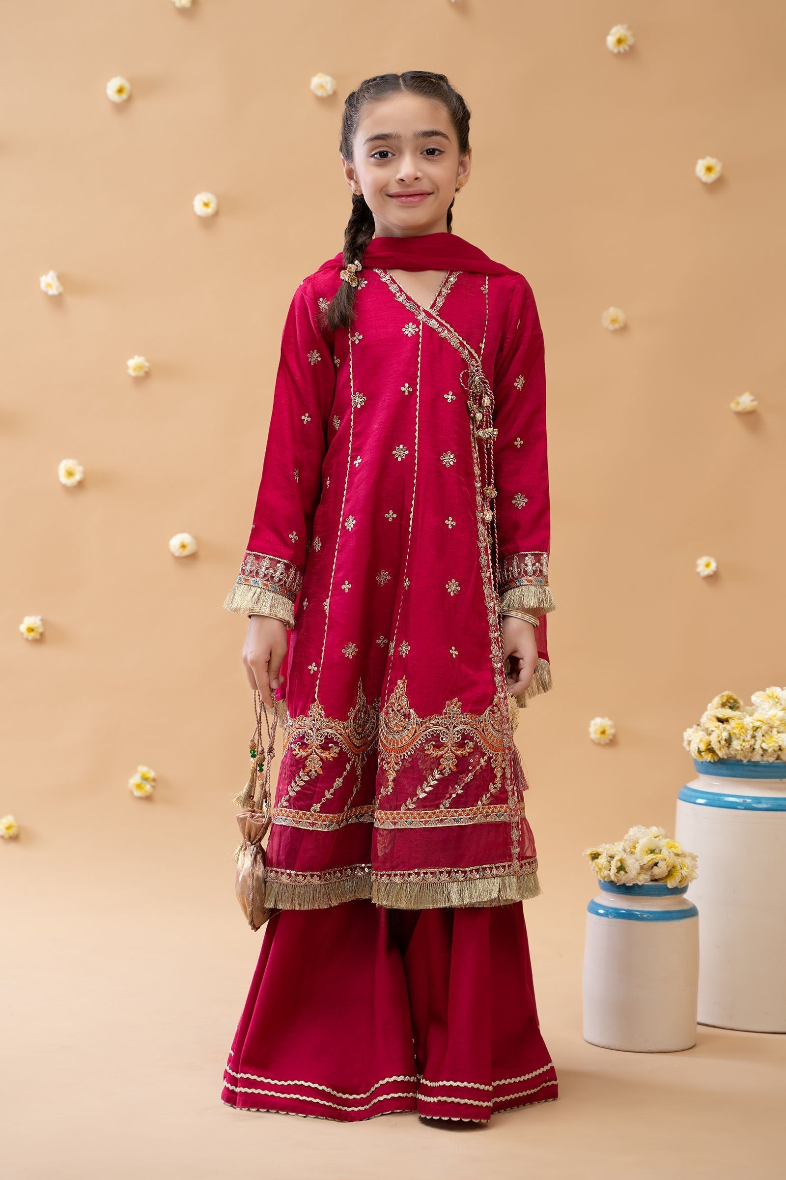 Maria B | 3 Piece Embroidered Suit | MKS-EA23-01R1 - by - Libasekhas UK - Registered Vendor of : Maria B - 100% Original Designer Dresss