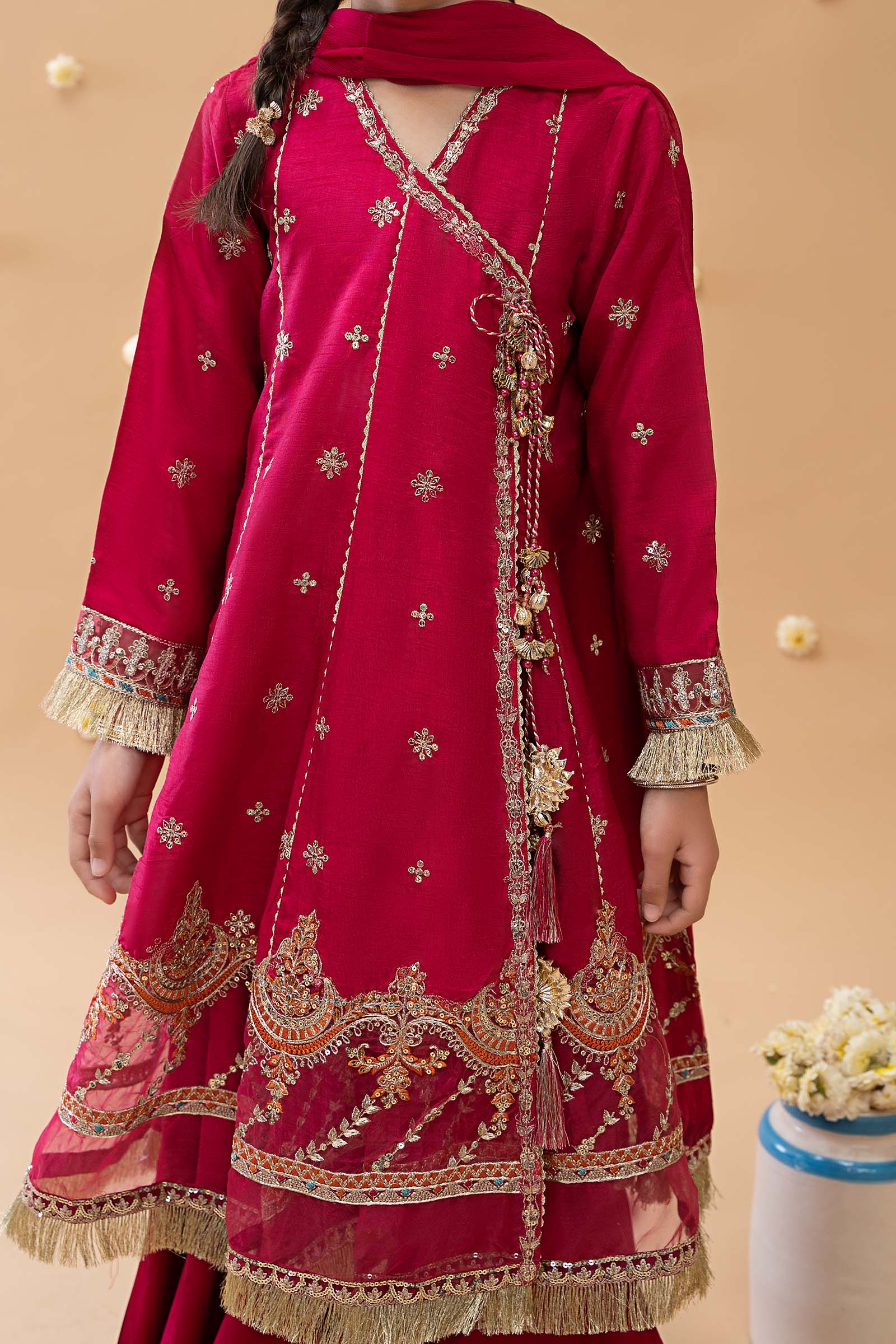 Maria B | 3 Piece Embroidered Suit | MKS-EA23-01R1 - by - Libasekhas UK - Registered Vendor of : Maria B - 100% Original Designer Dresss