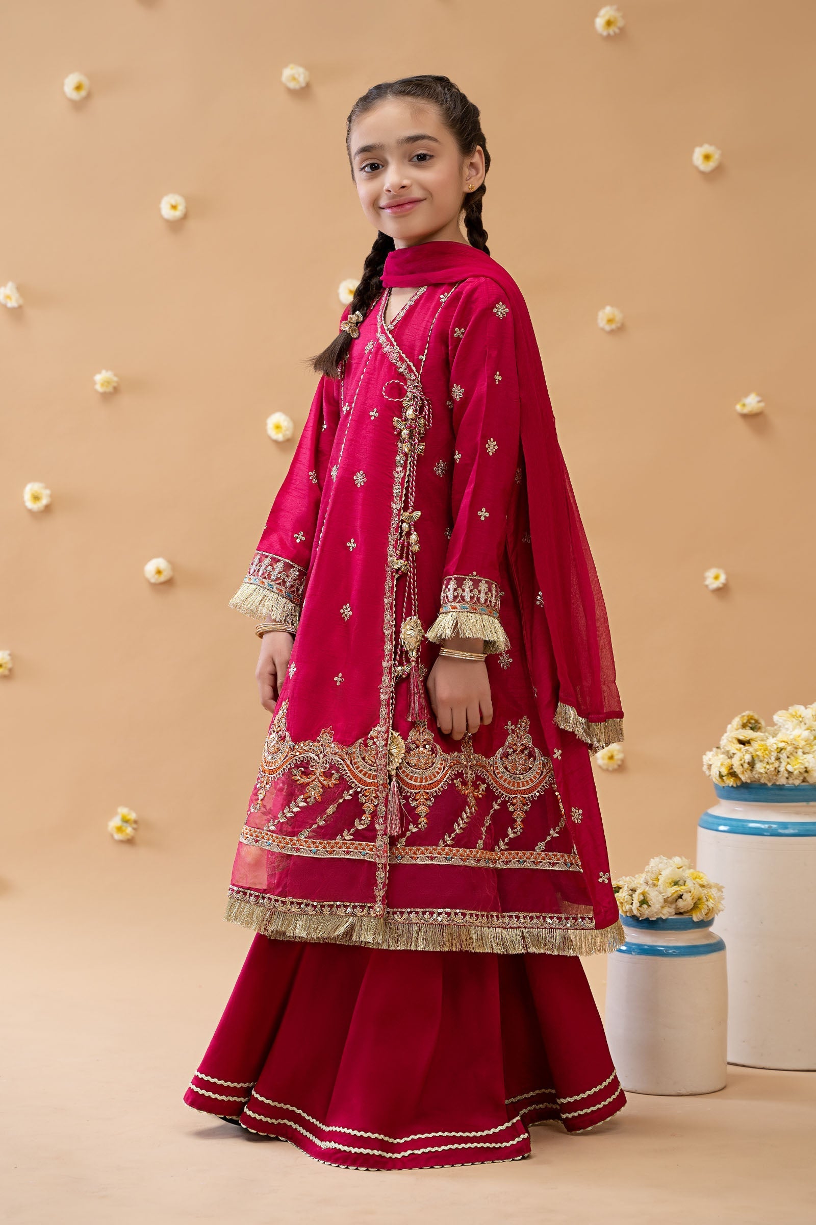Maria B | 3 Piece Embroidered Suit | MKS-EA23-01R1 - by - Libasekhas UK - Registered Vendor of : Maria B - 100% Original Designer Dresss