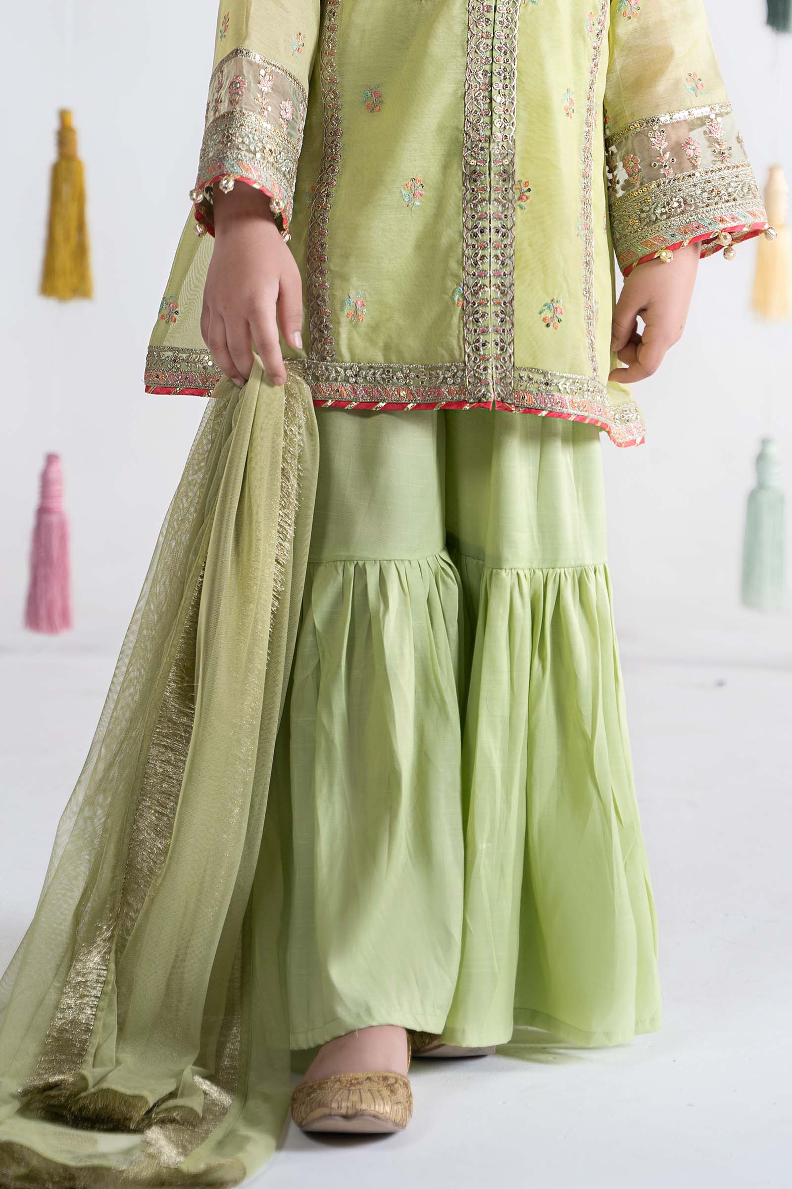 Maria B | 3 Piece Embroidered Paper Cotton Suit | MKS-EA24-04 - by - Libasekhas UK - Registered Vendor of : Maria B - 100% Original Designer Dresss