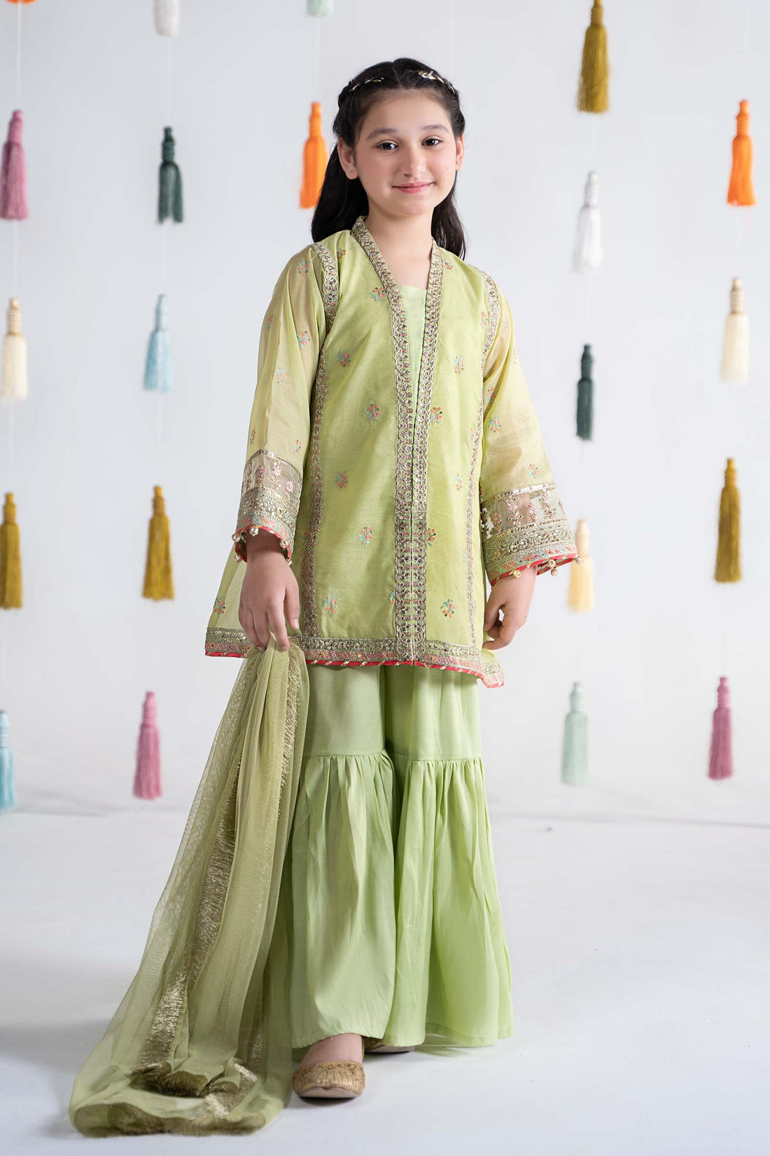 Maria B | 3 Piece Embroidered Paper Cotton Suit | MKS-EA24-04 - by - Libasekhas UK - Registered Vendor of : Maria B - 100% Original Designer Dresss