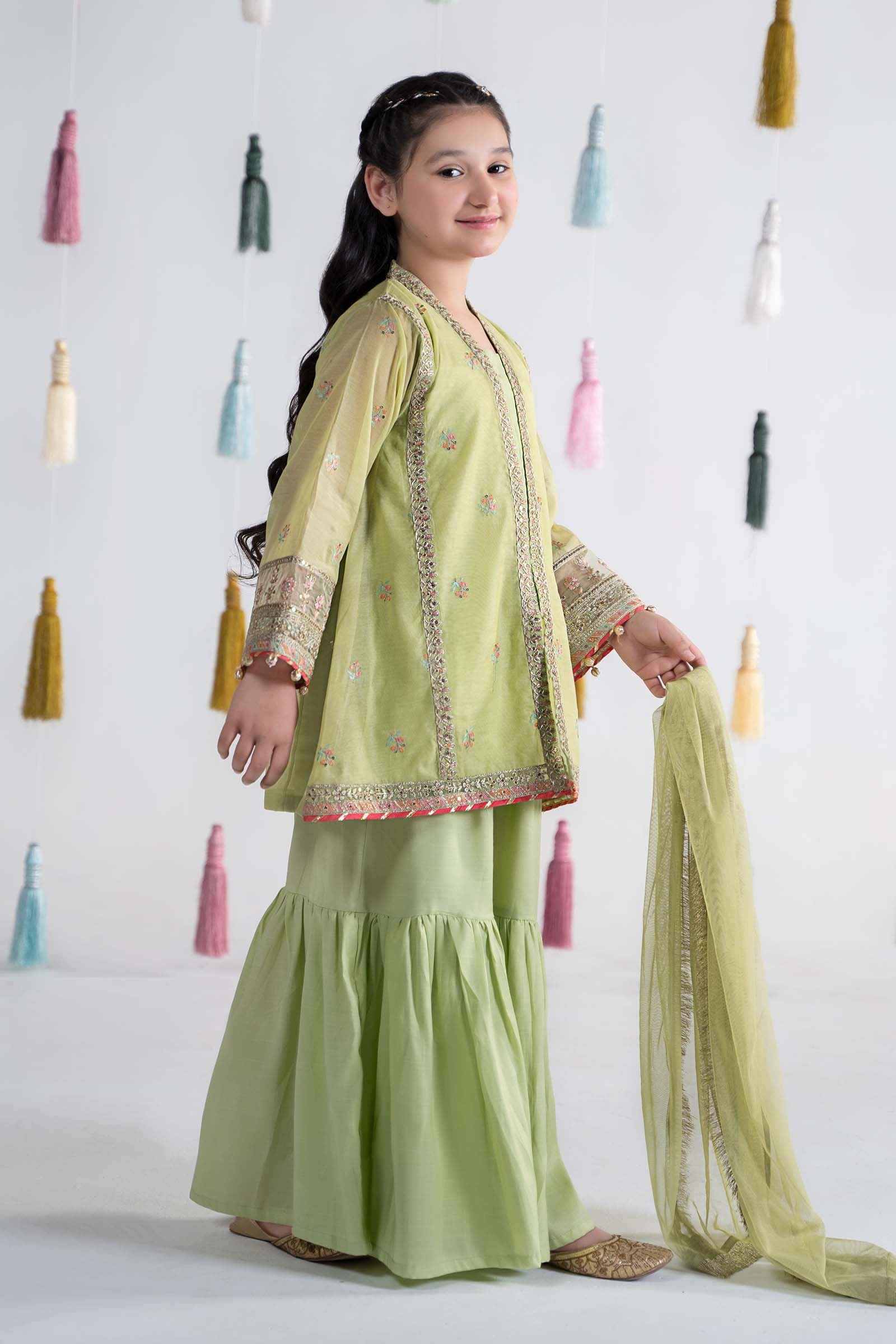 Maria B | 3 Piece Embroidered Paper Cotton Suit | MKS-EA24-04 - by - Libasekhas UK - Registered Vendor of : Maria B - 100% Original Designer Dresss