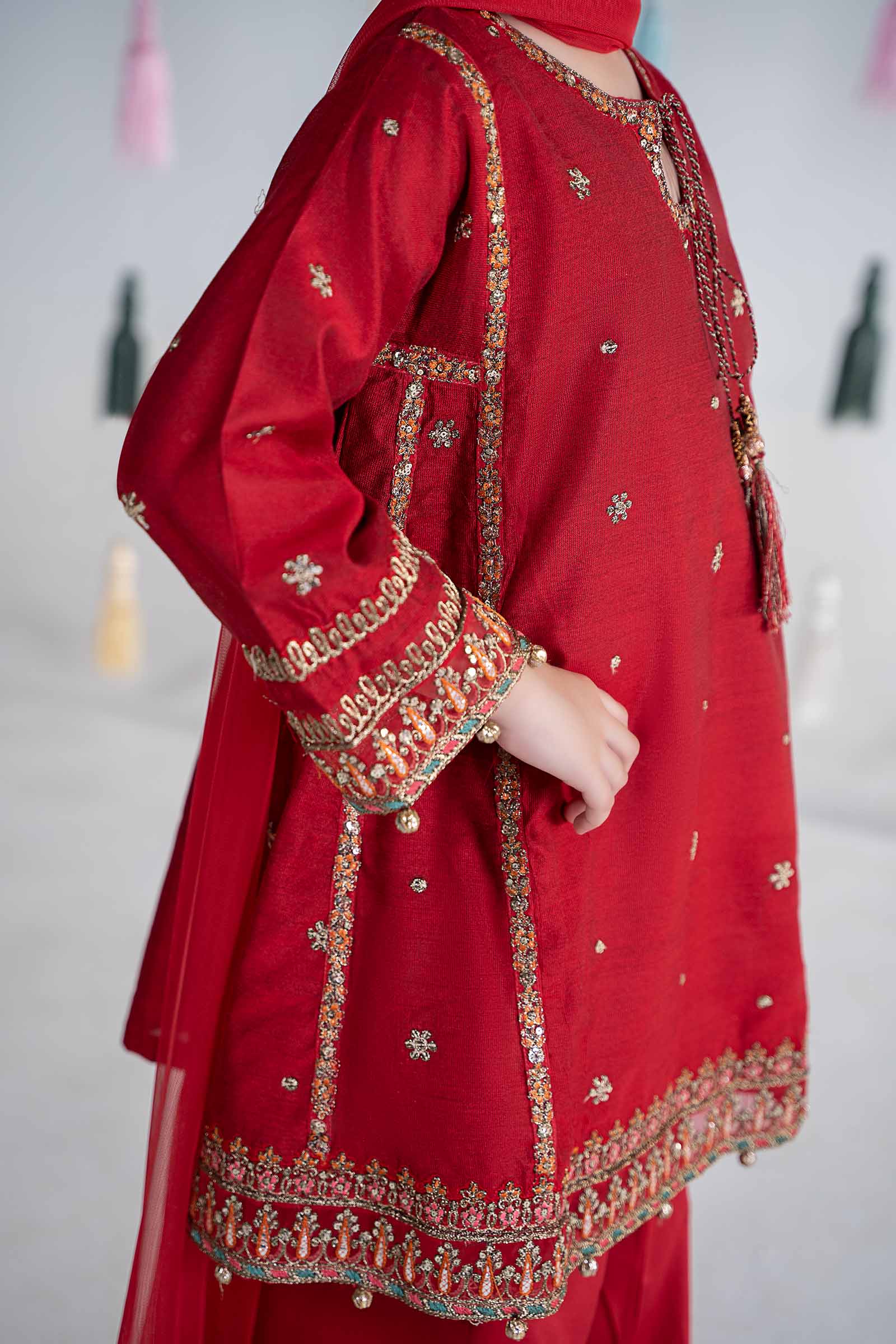 Maria B | 3 Piece Embroidered Yarn Dyed Suit | MKS-EA24-19 - by - Libasekhas UK - Registered Vendor of : Maria B - 100% Original Designer Dresss