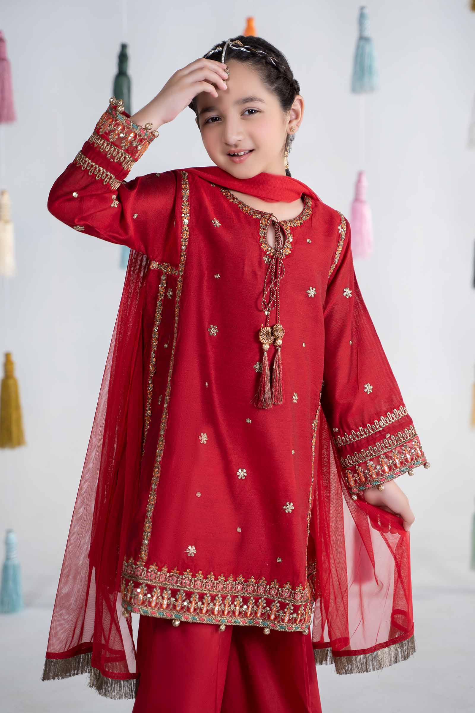 Maria B | 3 Piece Embroidered Yarn Dyed Suit | MKS-EA24-19 - by - Libasekhas UK - Registered Vendor of : Maria B - 100% Original Designer Dresss