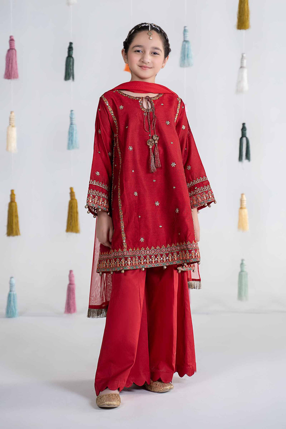 Maria B | 3 Piece Embroidered Yarn Dyed Suit | MKS-EA24-19 - by - Libasekhas UK - Registered Vendor of : Maria B - 100% Original Designer Dresss