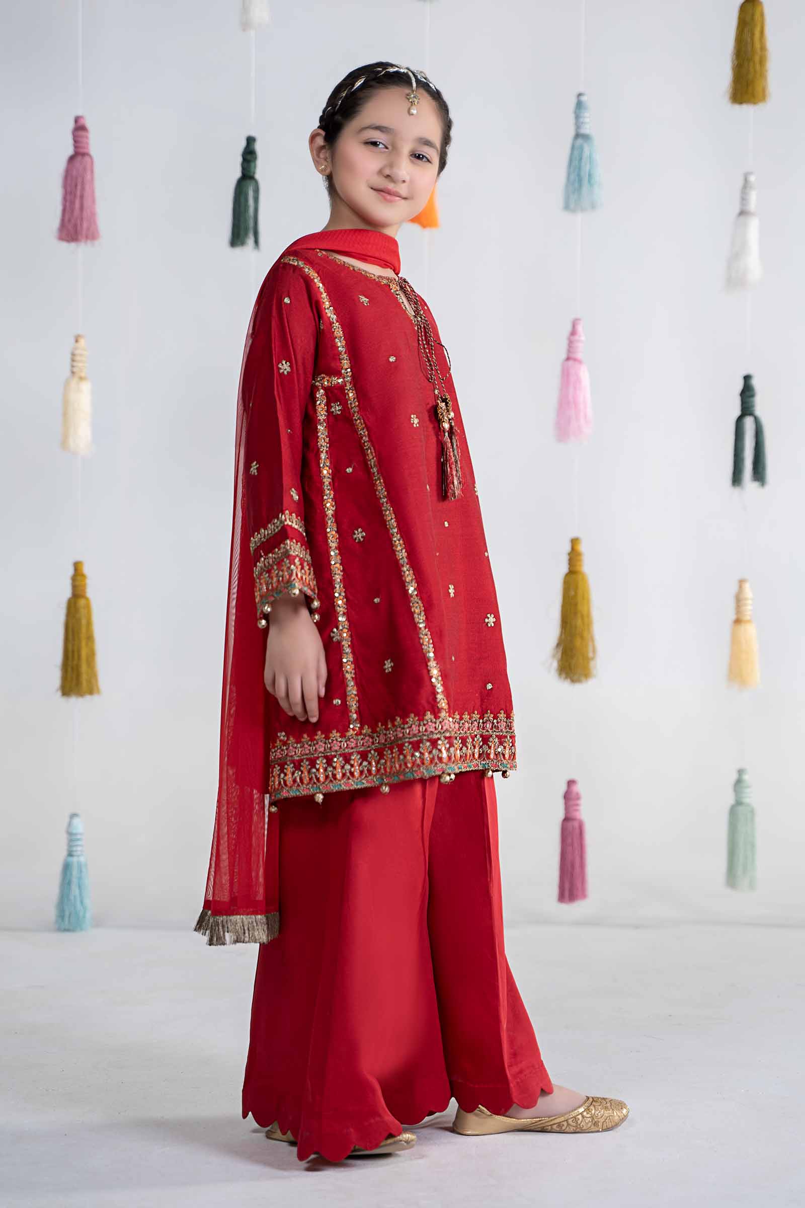Maria B | 3 Piece Embroidered Yarn Dyed Suit | MKS-EA24-19 - by - Libasekhas UK - Registered Vendor of : Maria B - 100% Original Designer Dresss