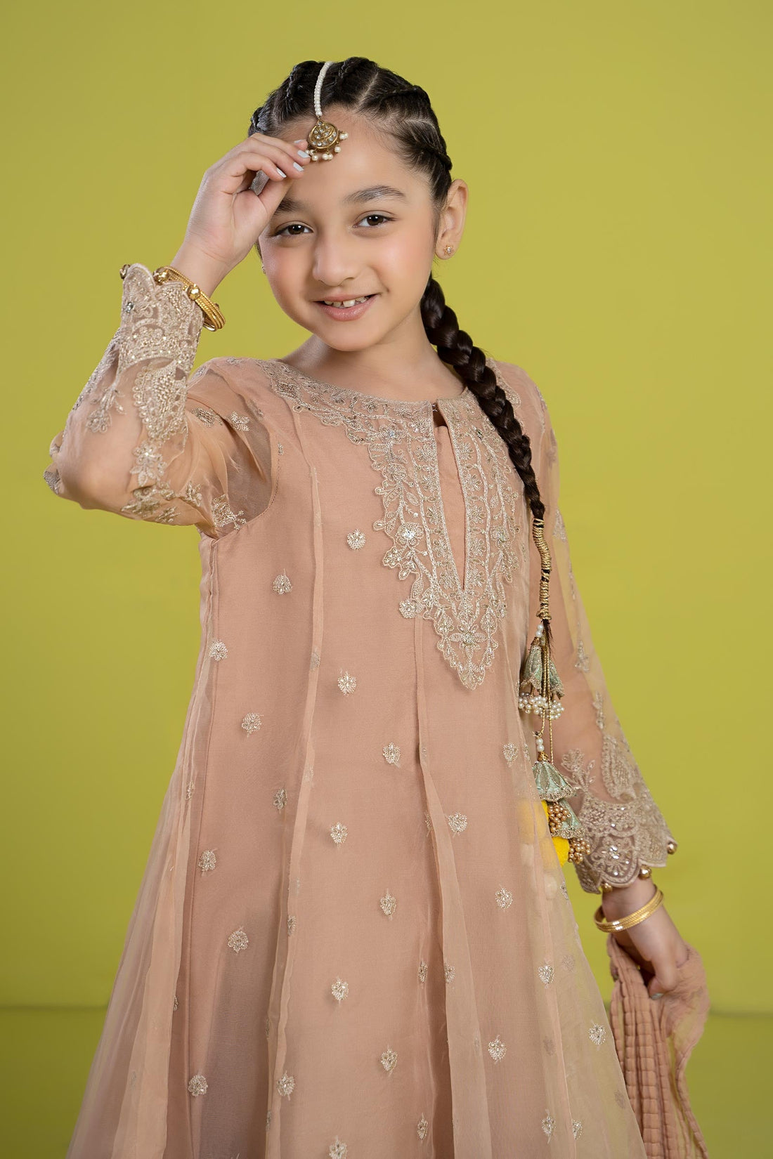 Maria B | 3 Piece Embroidered Organza Suit | MKS-EF24-05 - by - Libasekhas UK - Registered Vendor of : Maria B - 100% Original Designer Dresss