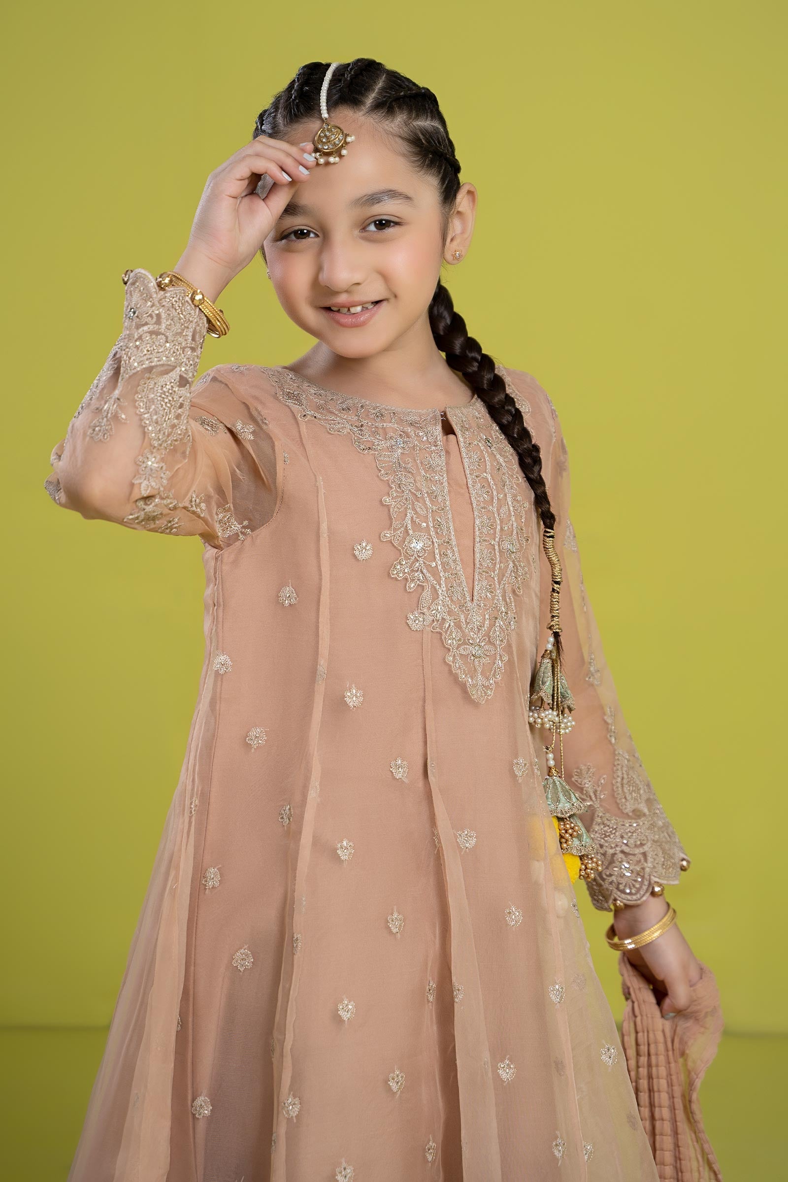 Maria B | 3 Piece Embroidered Organza Suit | MKS-EF24-05 - by - Libasekhas UK - Registered Vendor of : Maria B - 100% Original Designer Dresss