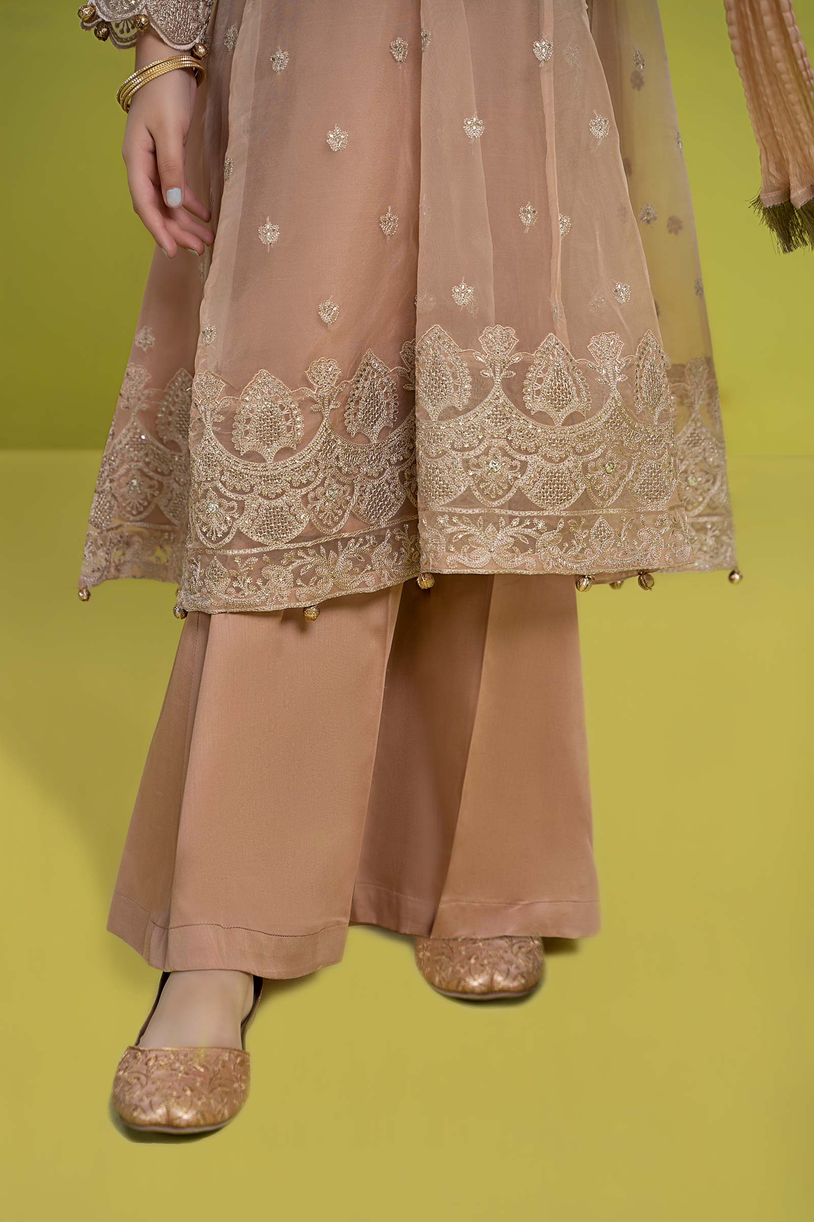 Maria B | 3 Piece Embroidered Organza Suit | MKS-EF24-05 - by - Libasekhas UK - Registered Vendor of : Maria B - 100% Original Designer Dresss