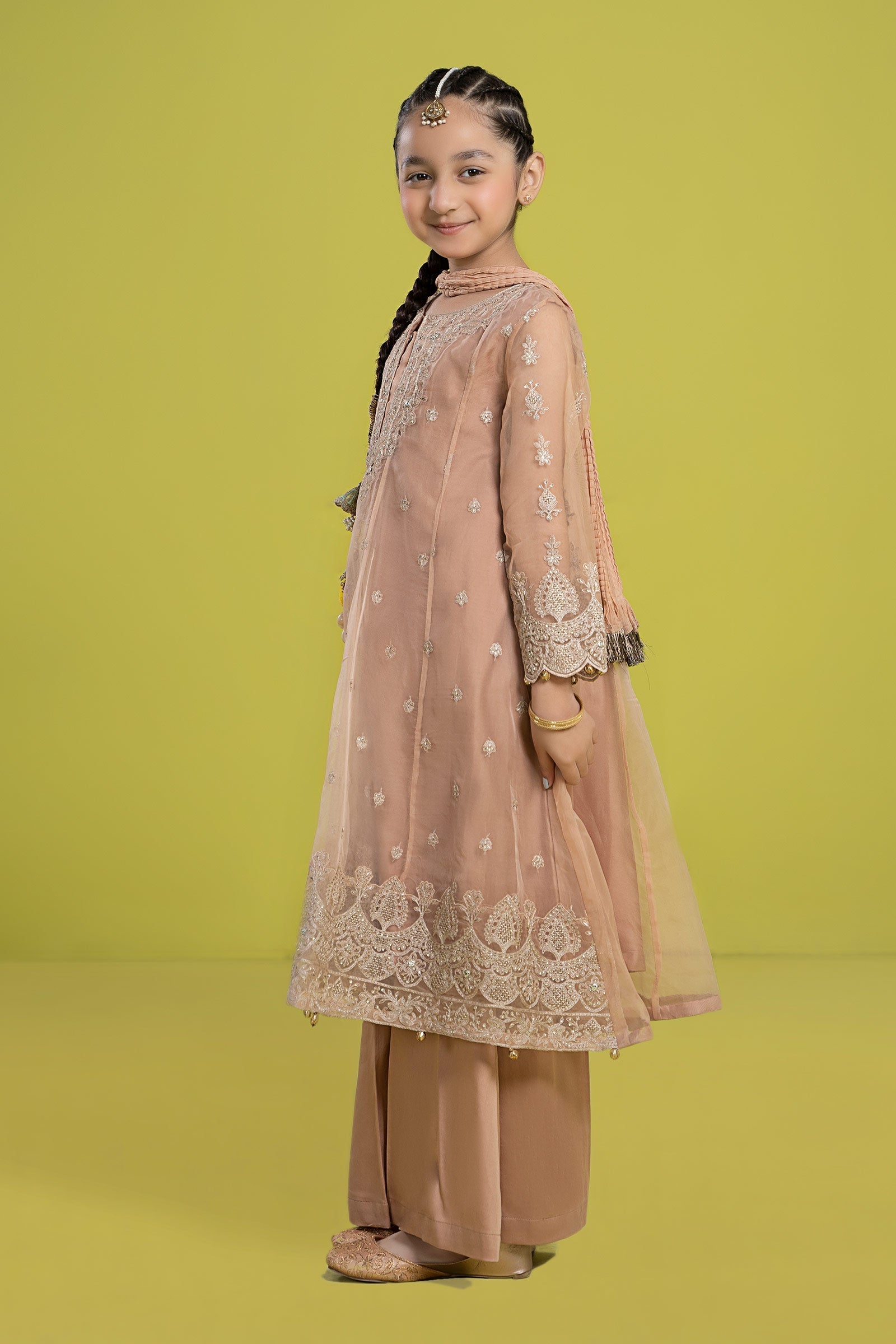 Maria B | 3 Piece Embroidered Organza Suit | MKS-EF24-05 - by - Libasekhas UK - Registered Vendor of : Maria B - 100% Original Designer Dresss