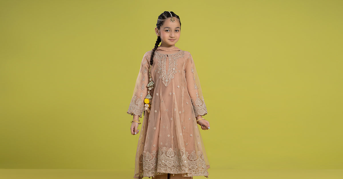 Maria B | 3 Piece Embroidered Organza Suit | MKS-EF24-05 - by - Libasekhas UK - Registered Vendor of : Maria B - 100% Original Designer Dresss
