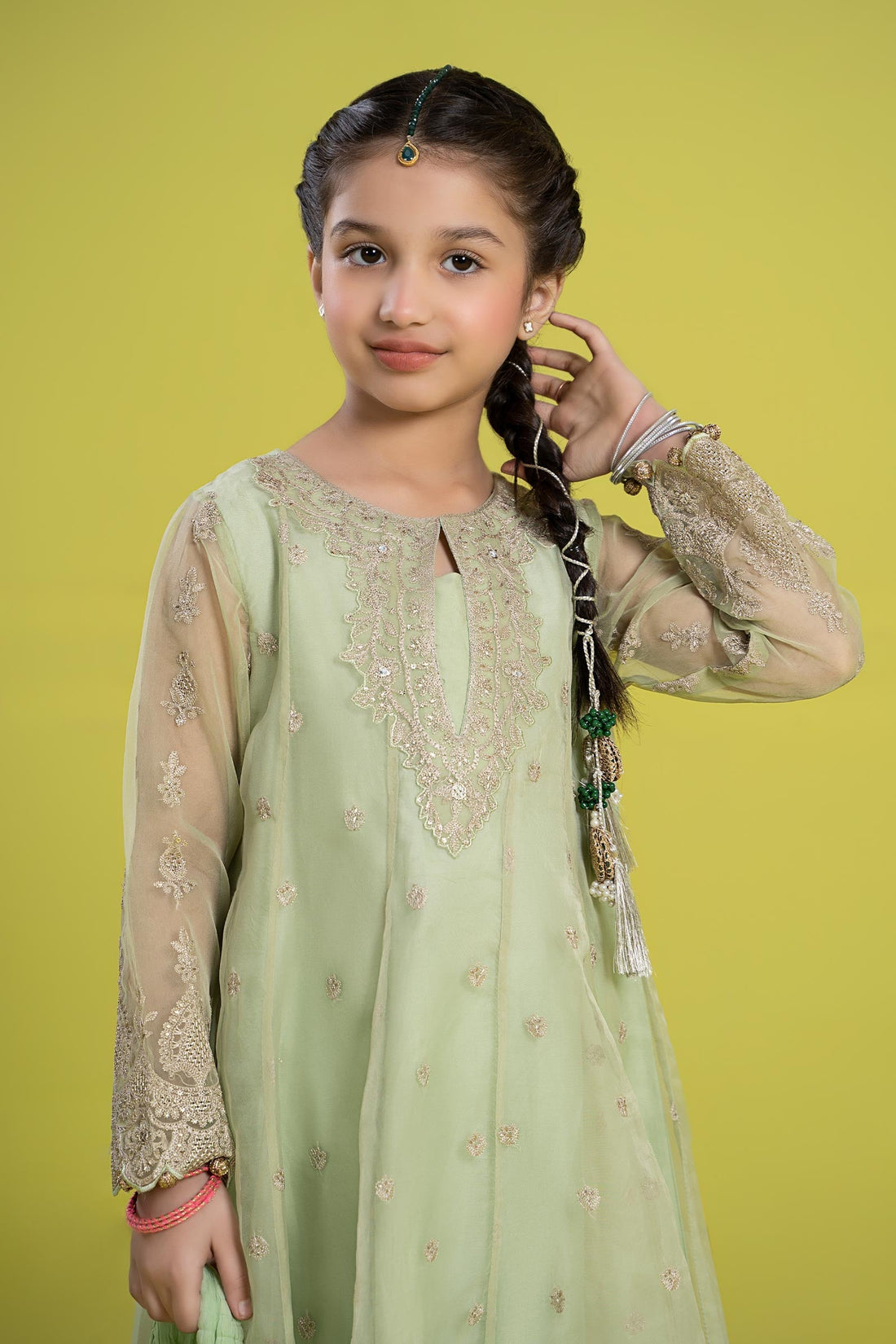 Maria B | 3 Piece Embroidered Organza Suit | MKS-EF24-05 - by - Libasekhas UK - Registered Vendor of : Maria B - 100% Original Designer Dresss