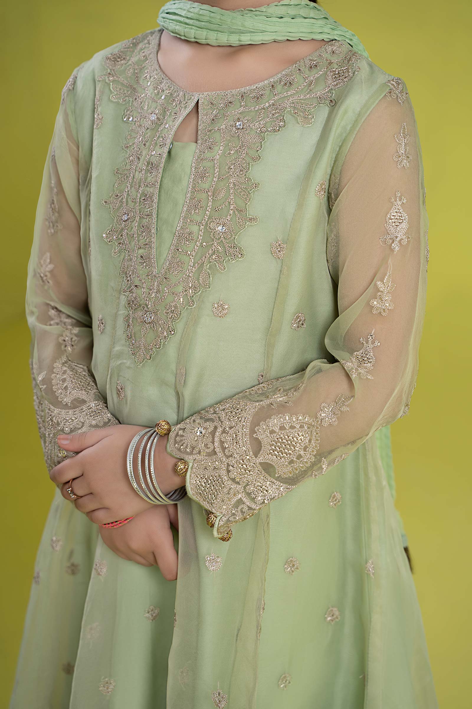 Maria B | 3 Piece Embroidered Organza Suit | MKS-EF24-05 - by - Libasekhas UK - Registered Vendor of : Maria B - 100% Original Designer Dresss