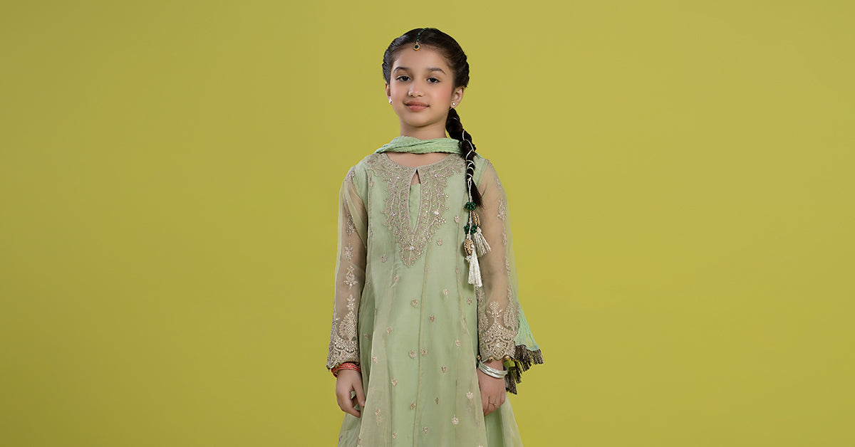 Maria B | 3 Piece Embroidered Organza Suit | MKS-EF24-05 - by - Libasekhas UK - Registered Vendor of : Maria B - 100% Original Designer Dresss