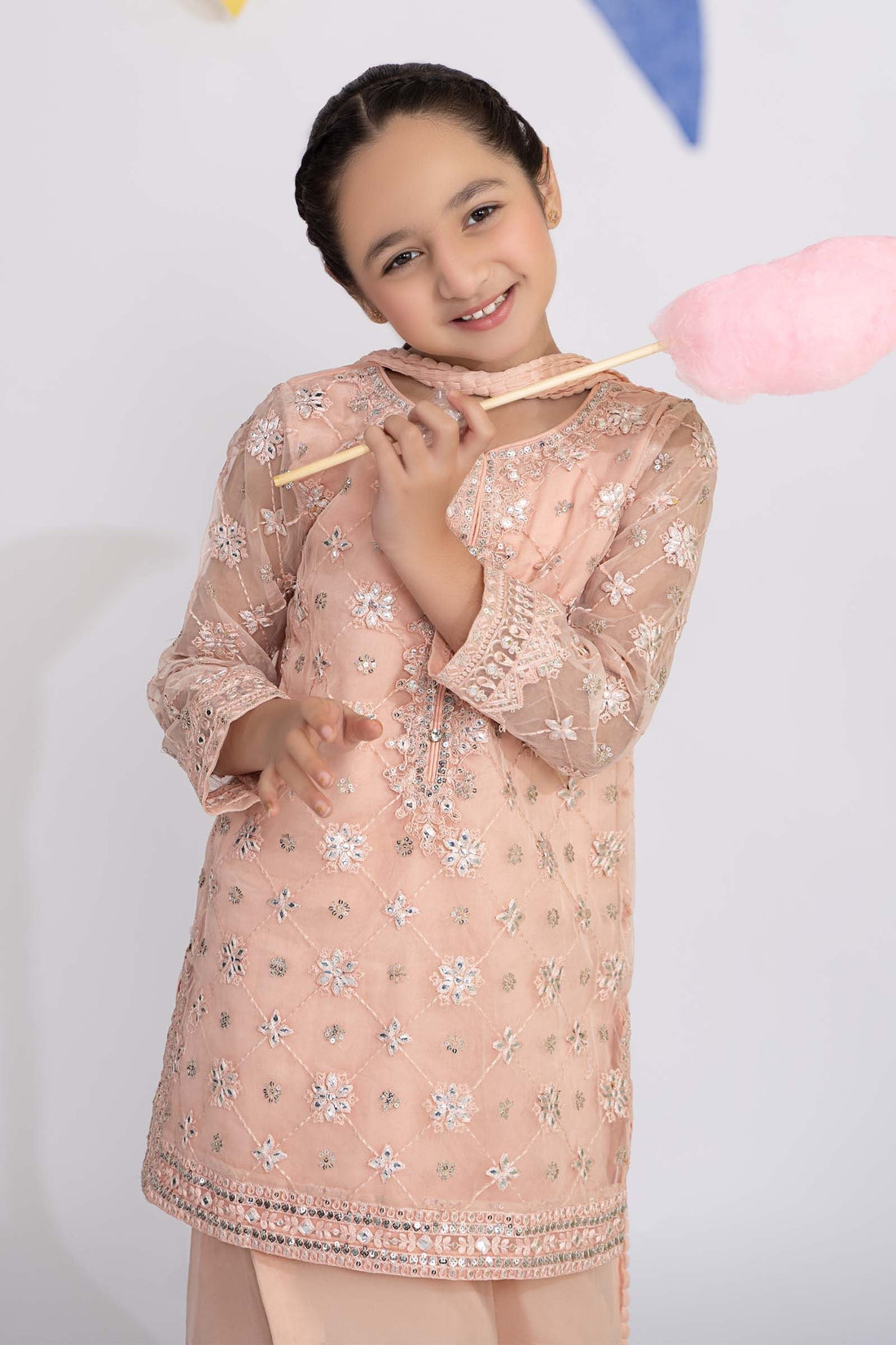 Maria B | 3 Piece Embroidered Organza Suit | MKS-EF24-11 - by - Libasekhas UK - Registered Vendor of : Maria B - 100% Original Designer Dresss