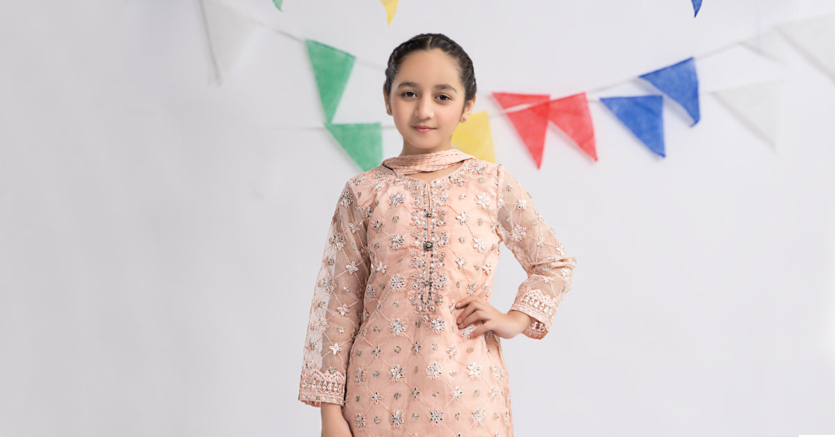 Maria B | 3 Piece Embroidered Organza Suit | MKS-EF24-11 - by - Libasekhas UK - Registered Vendor of : Maria B - 100% Original Designer Dresss