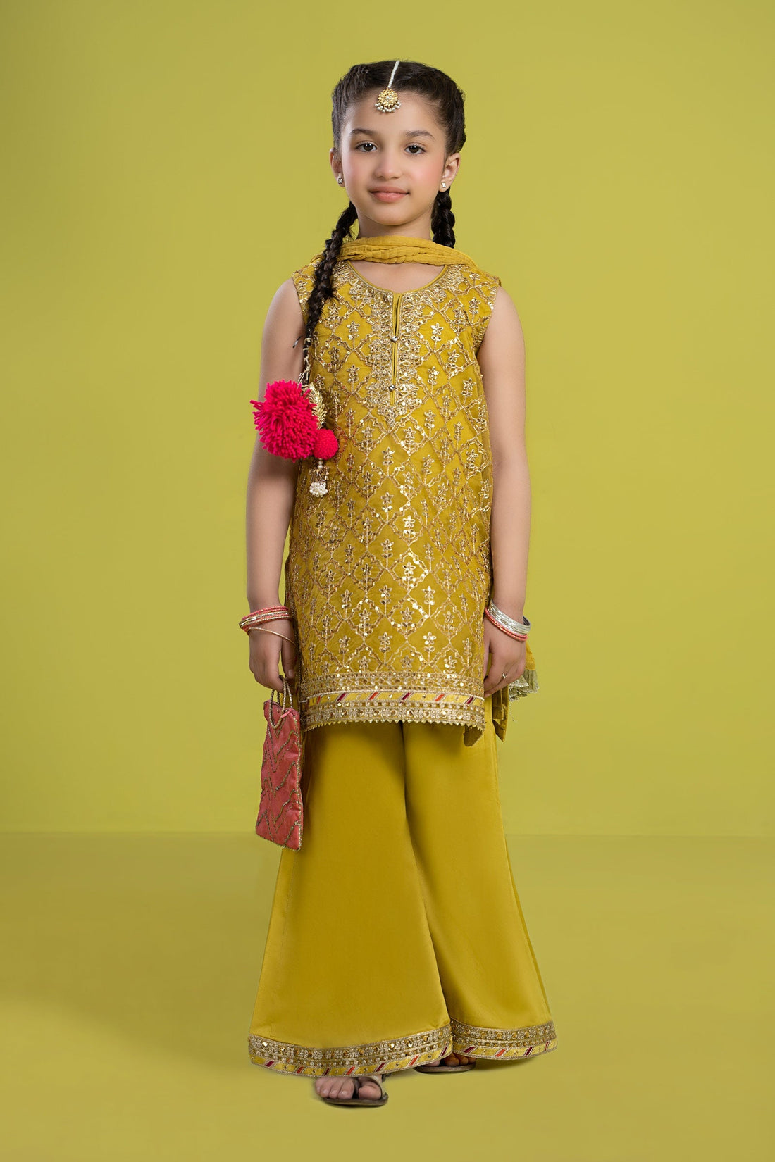 Maria B | 3 Piece Embroidered Organza Suit | MKS-EF24-14 - by - Libasekhas UK - Registered Vendor of : Maria B - 100% Original Designer Dresss