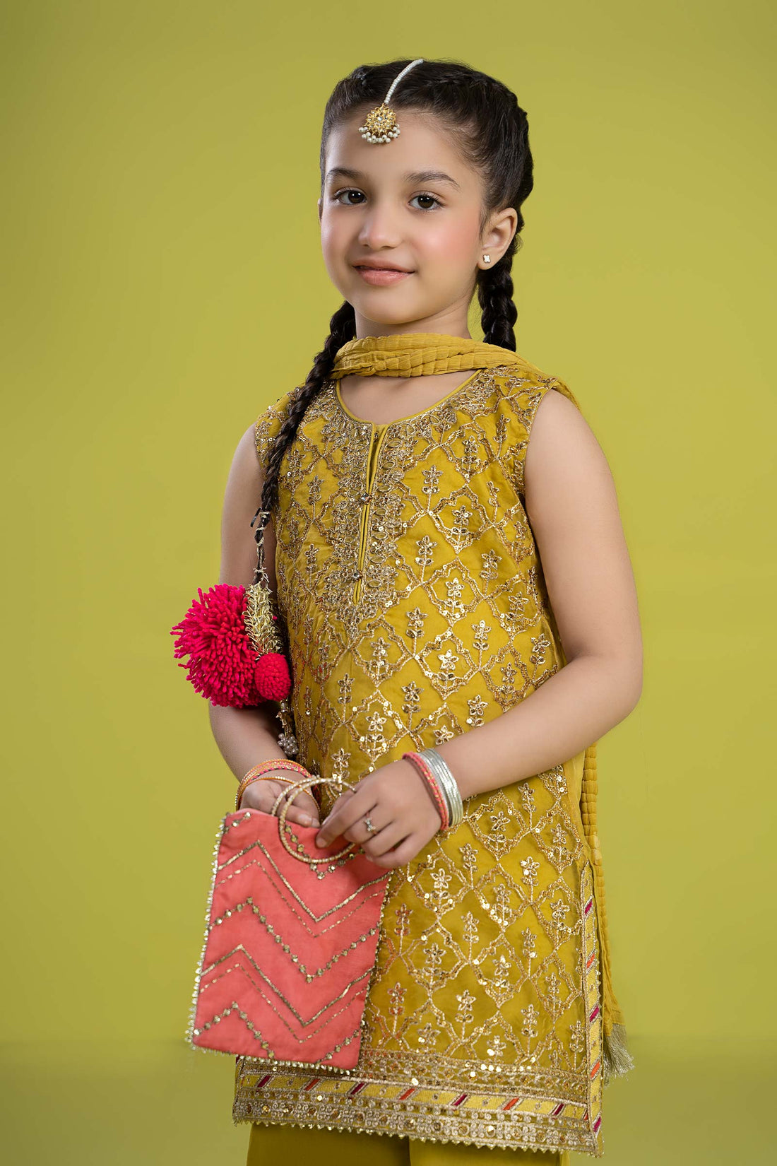 Maria B | 3 Piece Embroidered Organza Suit | MKS-EF24-14 - by - Libasekhas UK - Registered Vendor of : Maria B - 100% Original Designer Dresss
