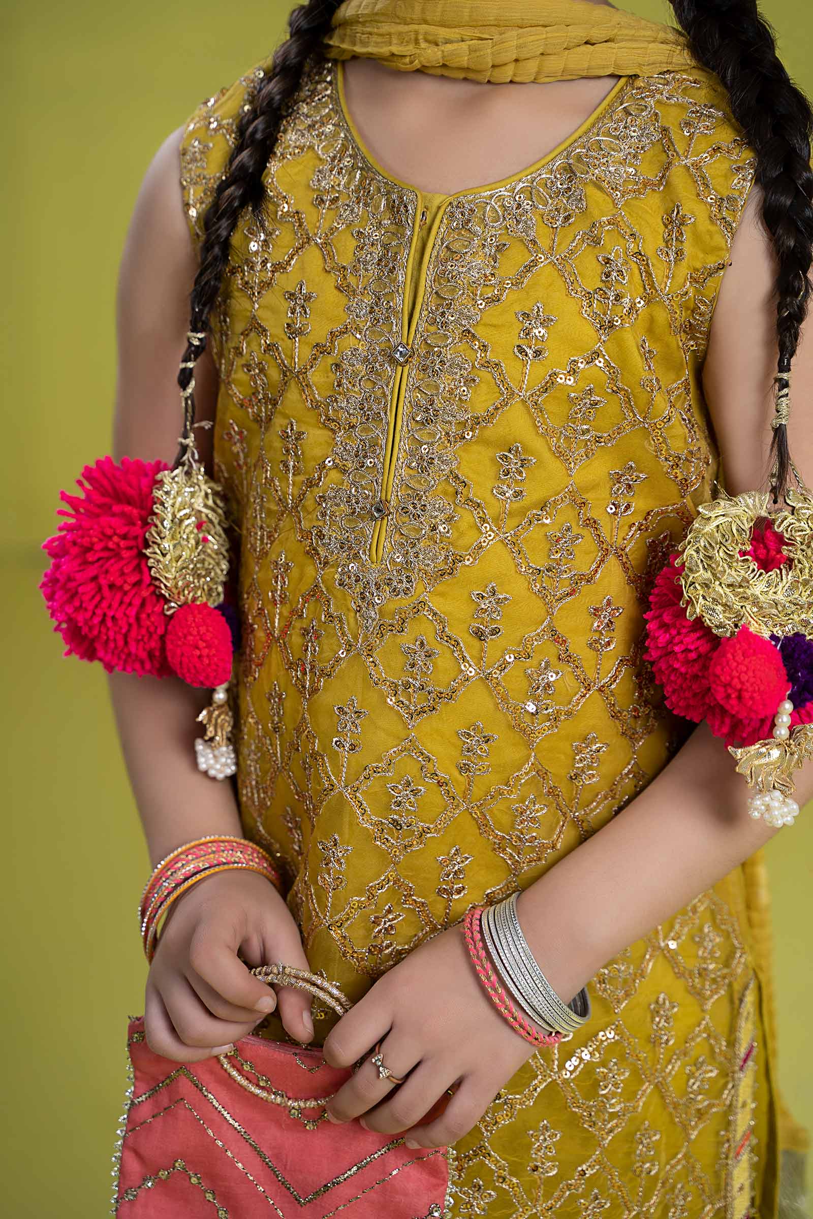 Maria B | 3 Piece Embroidered Organza Suit | MKS-EF24-14 - by - Libasekhas UK - Registered Vendor of : Maria B - 100% Original Designer Dresss