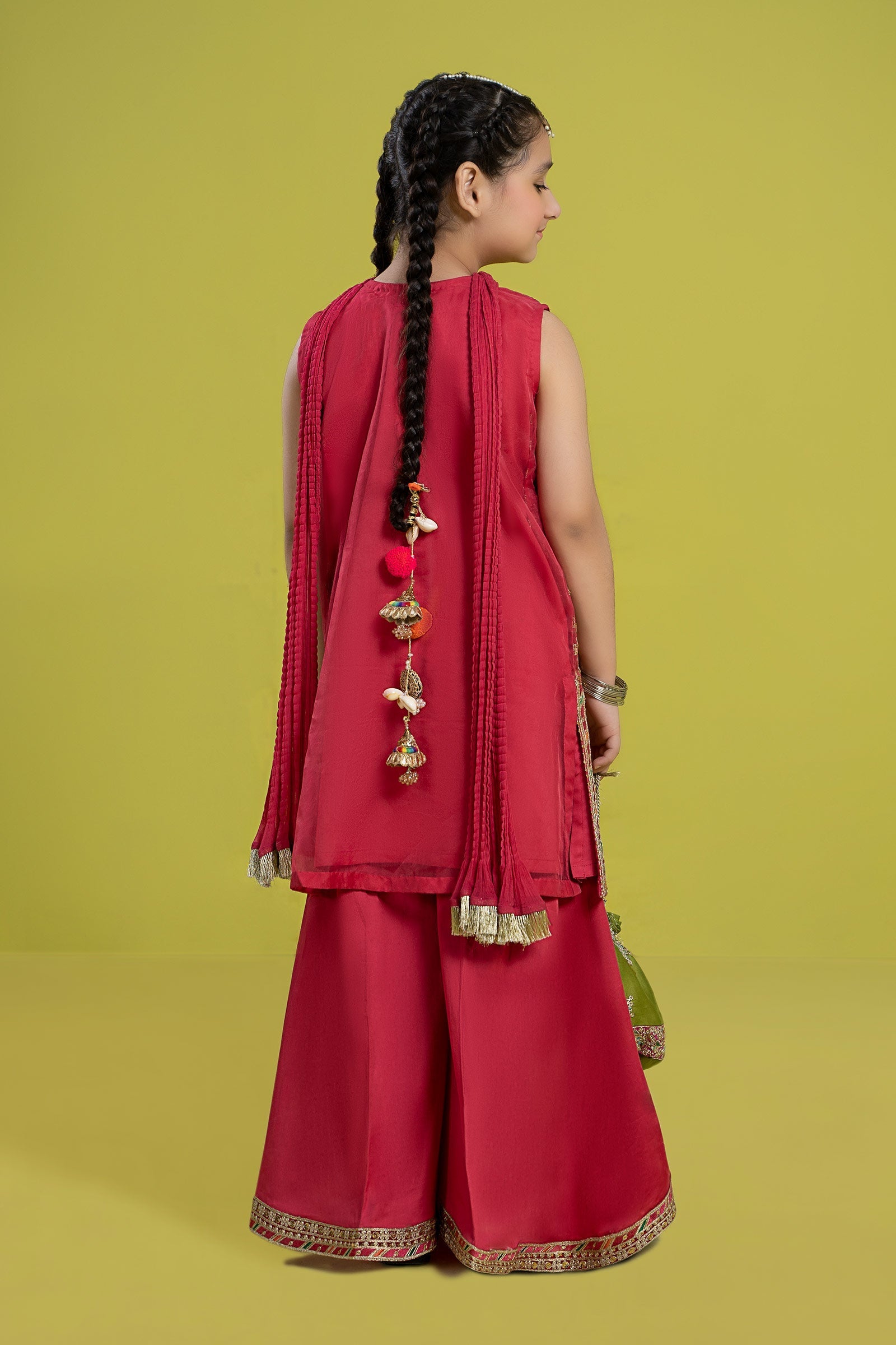 Maria B | 3 Piece Embroidered Organza Suit | MKS-EF24-14 - by - Libasekhas UK - Registered Vendor of : Maria B - 100% Original Designer Dresss