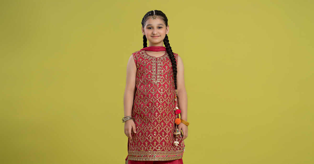 Maria B | 3 Piece Embroidered Organza Suit | MKS-EF24-14 - by - Libasekhas UK - Registered Vendor of : Maria B - 100% Original Designer Dresss