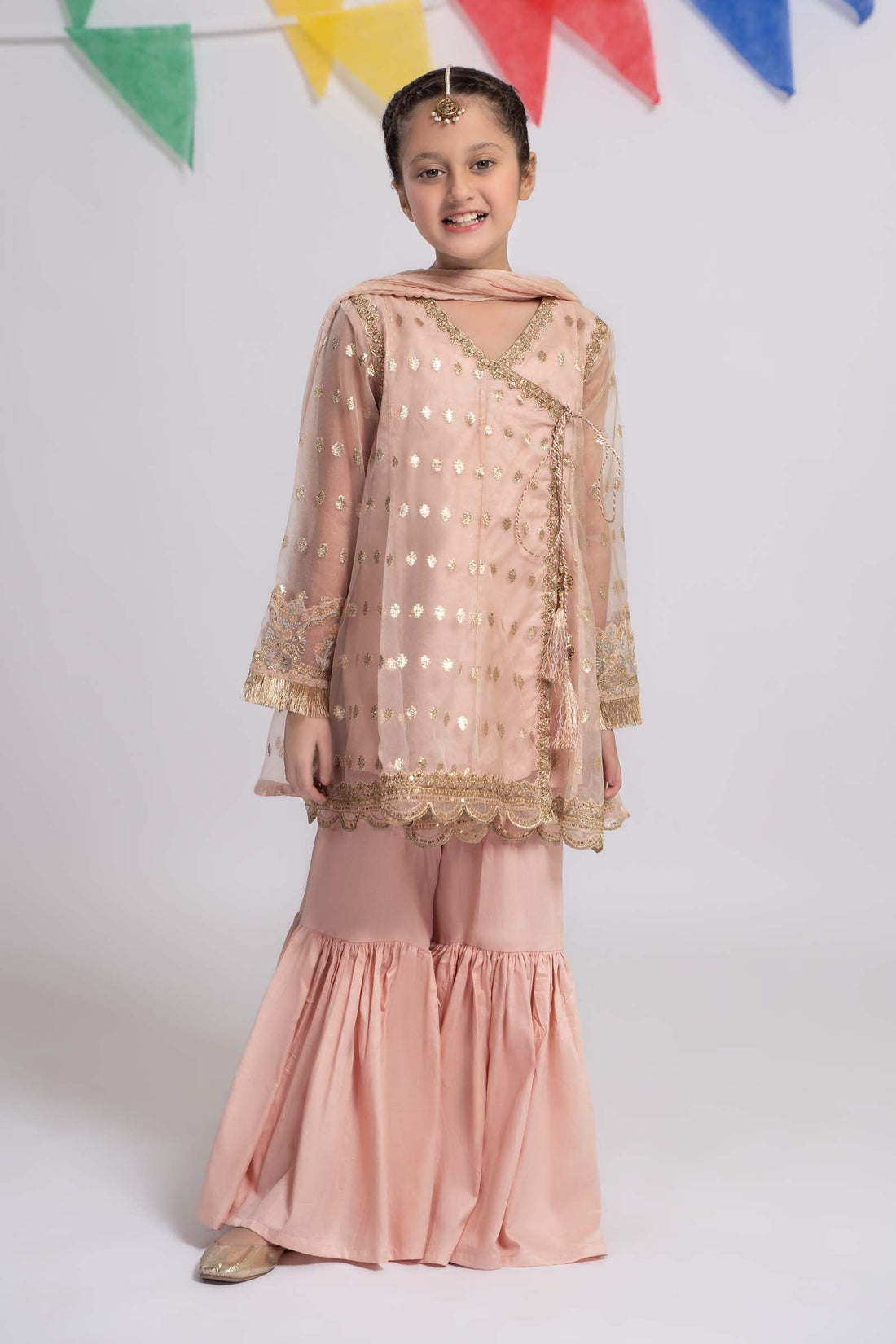 Maria B | 3 Piece Embroidered Organza Suit | MKS-EF24-18 - by - Libasekhas UK - Registered Vendor of : Maria B - 100% Original Designer Dresss
