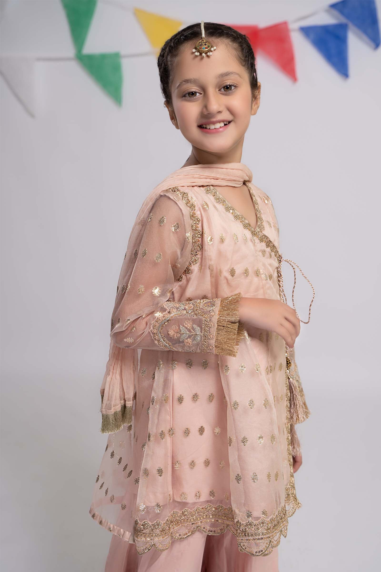 Maria B | 3 Piece Embroidered Organza Suit | MKS-EF24-18 - by - Libasekhas UK - Registered Vendor of : Maria B - 100% Original Designer Dresss