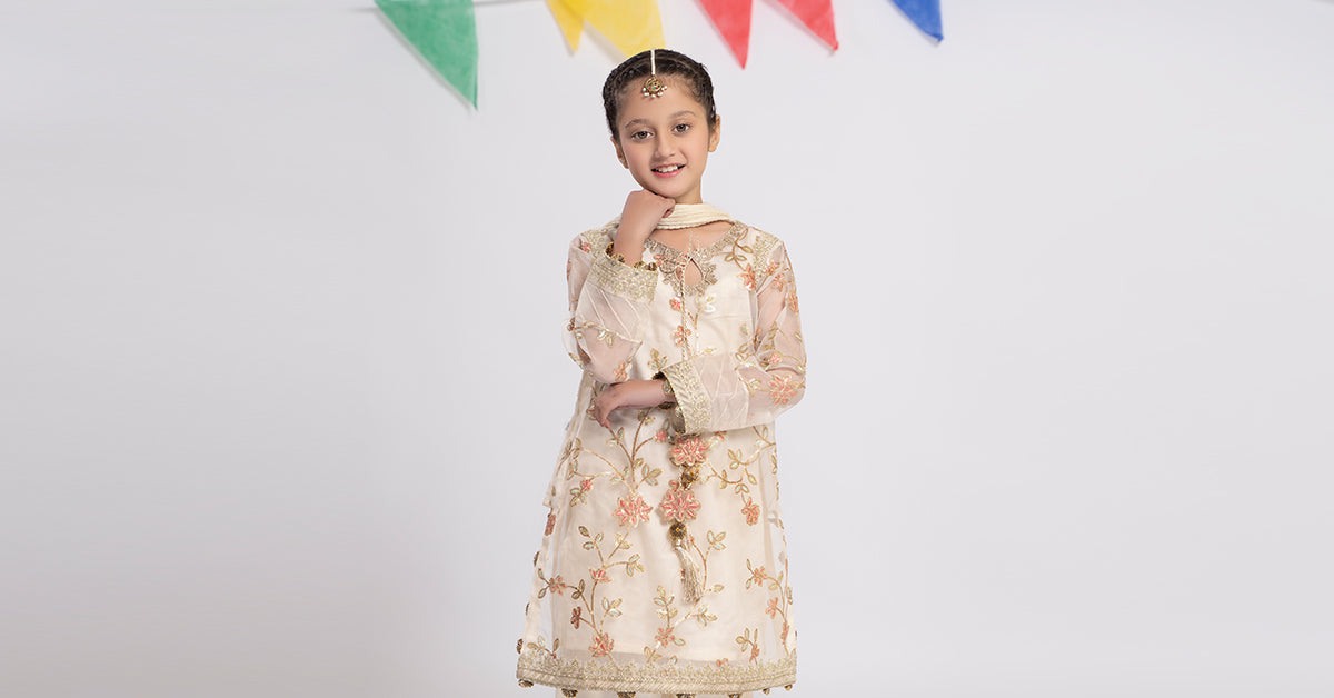 Maria B | 3 Piece Embroidered Organza Suit | MKS-EF24-30 - by - Libasekhas UK - Registered Vendor of : Maria B - 100% Original Designer Dresss