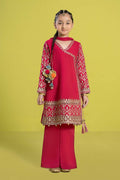 Maria B | 3 Piece Embroidered Raw Silk Suit | MKS-EF24-31 - by - Libasekhas UK - Registered Vendor of : Maria B - 100% Original Designer Dresss