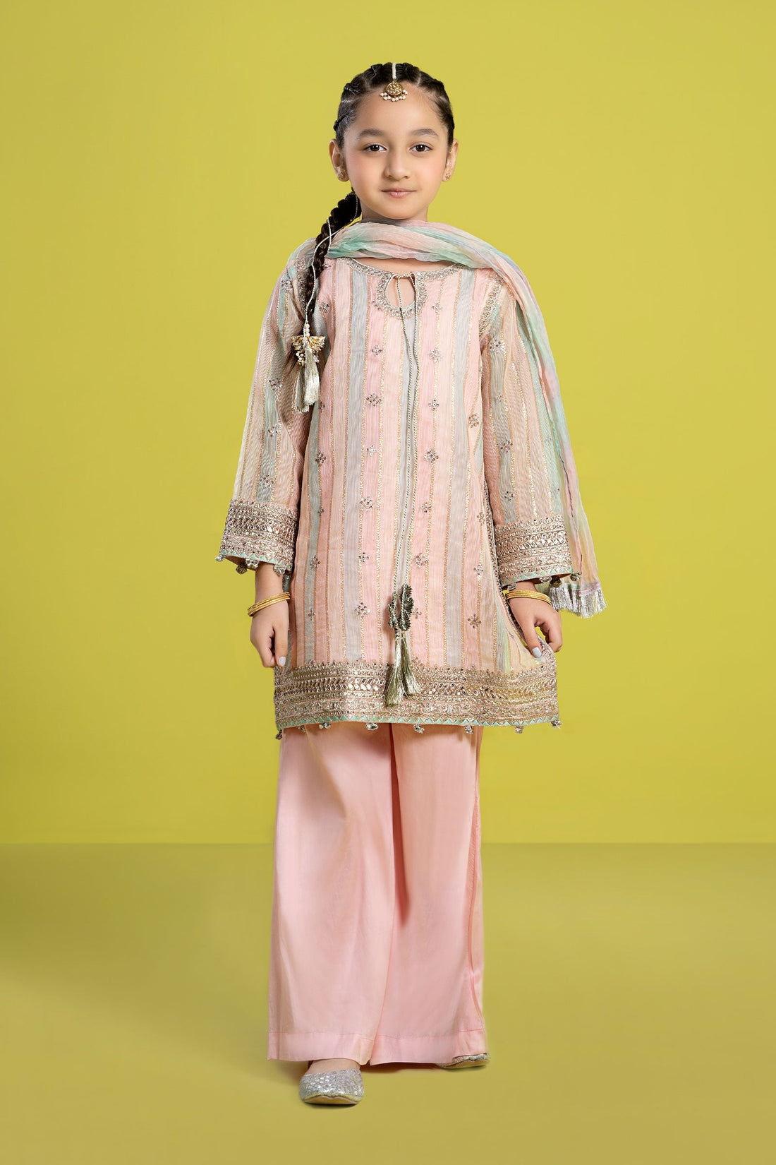 Maria B | 3 Piece Embroidered Yarn Dyed Suit | MKS-EF24-32 - by - Libasekhas UK - Registered Vendor of : Maria B - 100% Original Designer Dresss