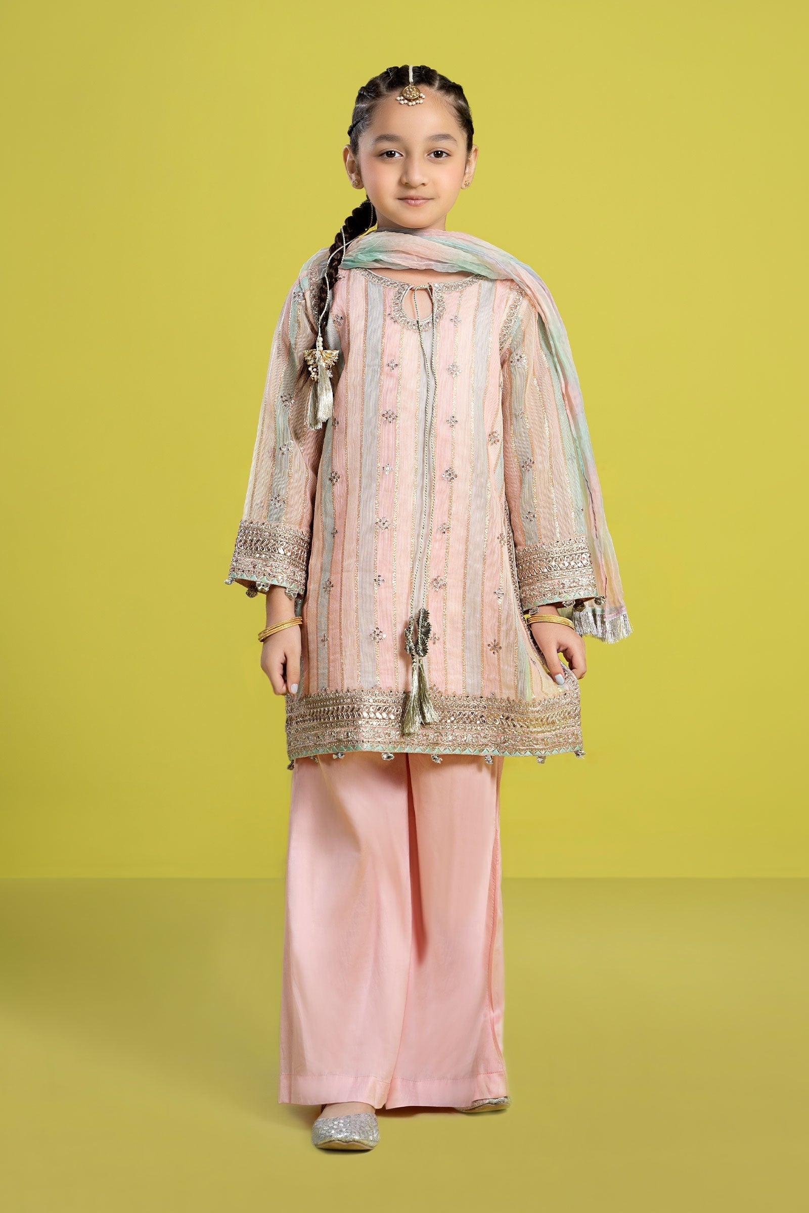 Maria B | 3 Piece Embroidered Yarn Dyed Suit | MKS-EF24-32 - by - Libasekhas UK - Registered Vendor of : Maria B - 100% Original Designer Dresss