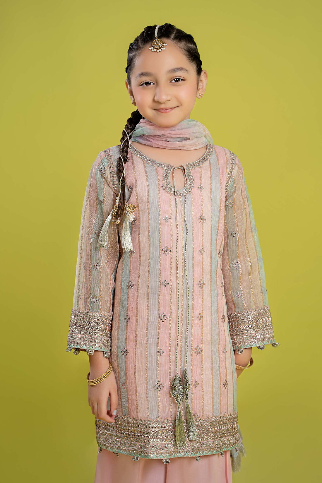 Maria B | 3 Piece Embroidered Yarn Dyed Suit | MKS-EF24-32 - by - Libasekhas UK - Registered Vendor of : Maria B - 100% Original Designer Dresss