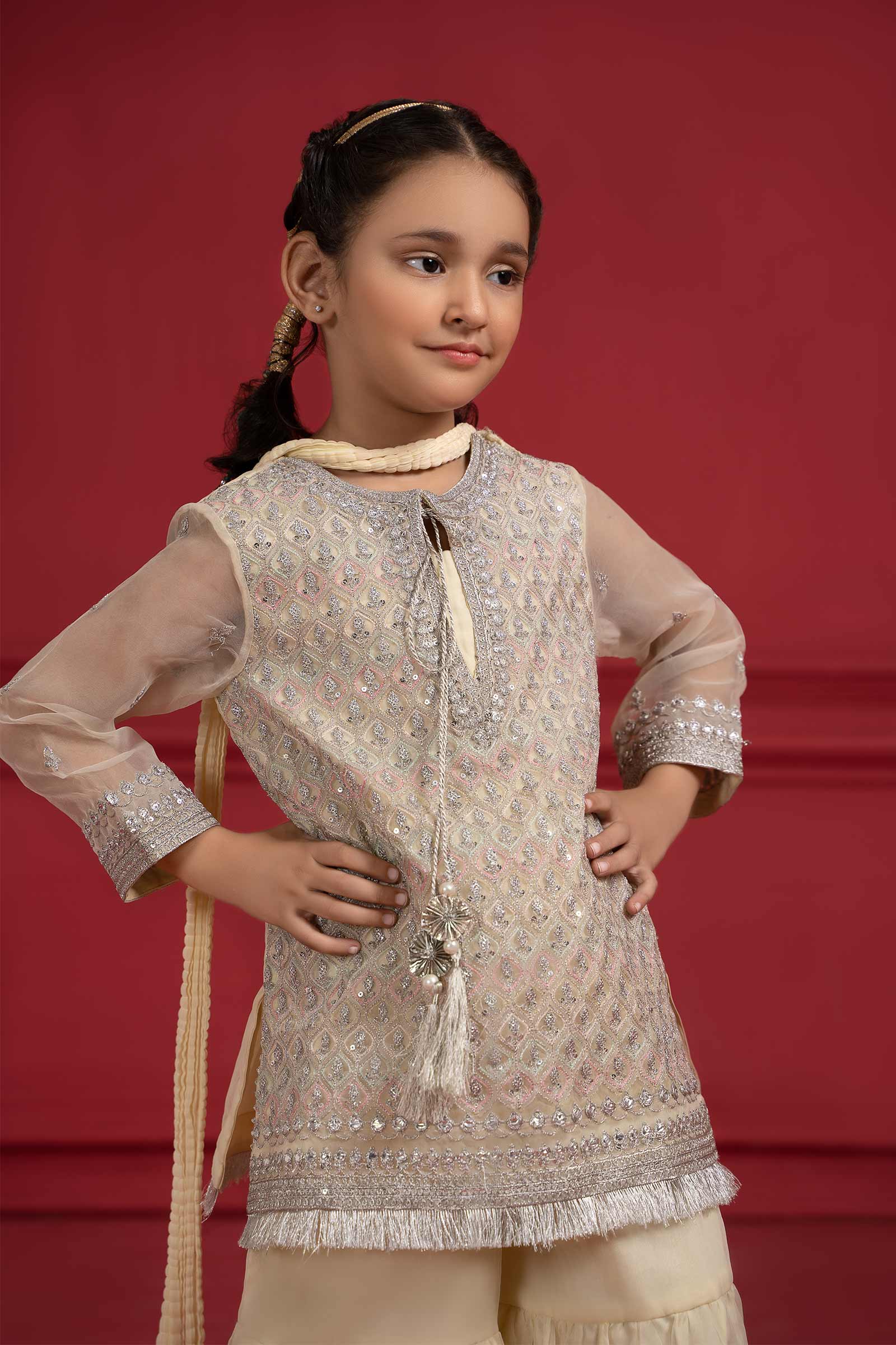 Maria B | Suit Lime Yellow MKS-W23-23 - by - Libasekhas UK - Registered Vendor of : Maria B - 100% Original Designer Dresss